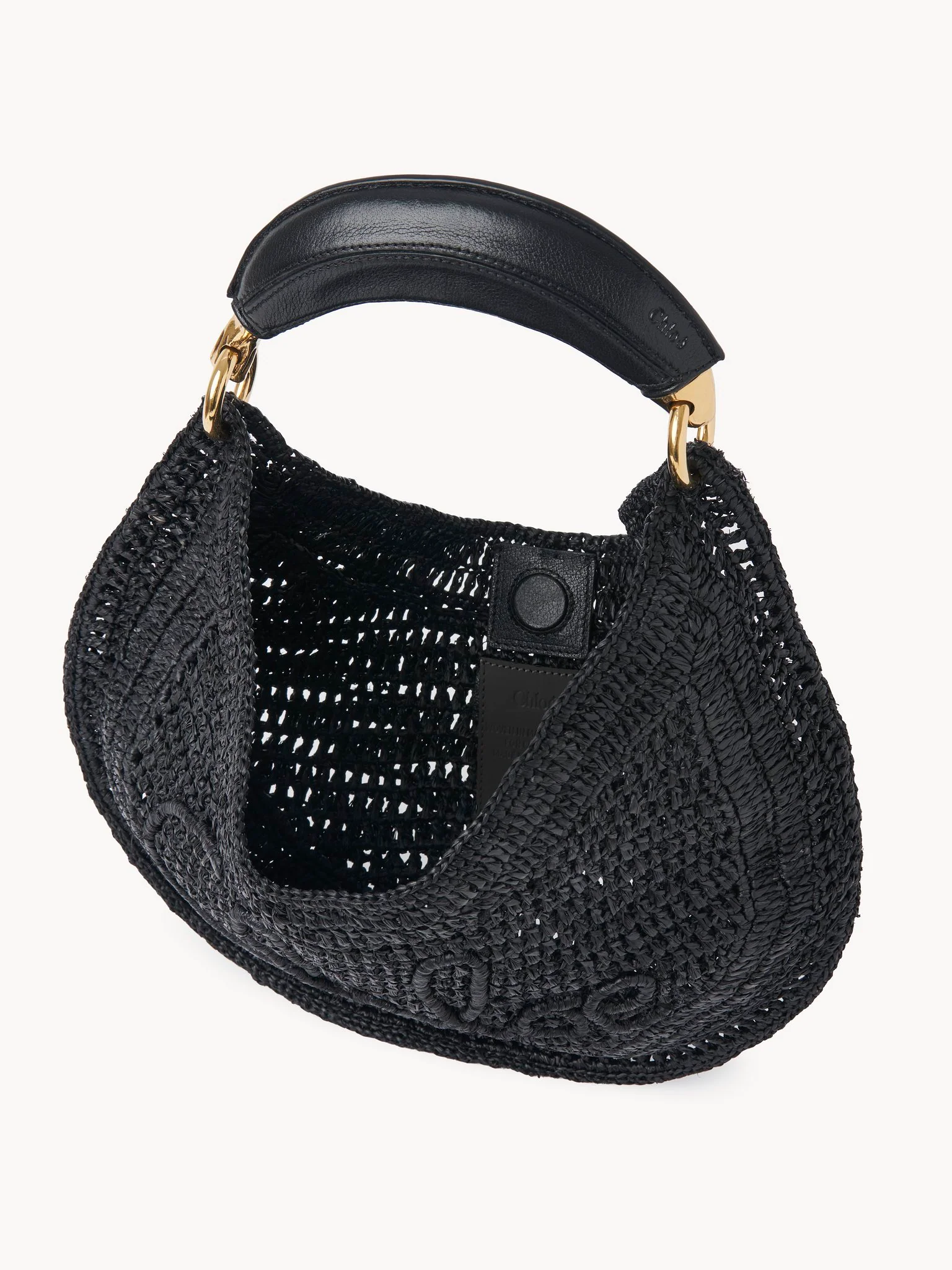 Chloé - Summer Banana hobo bag in raffia - Image 8