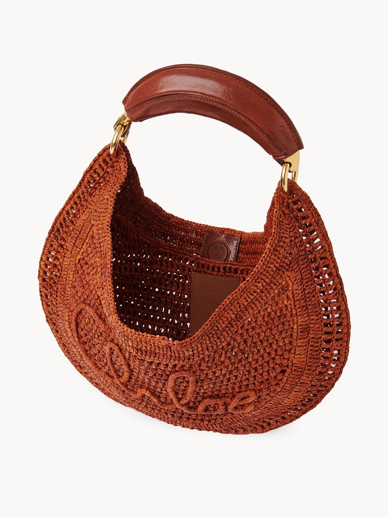 Chloé - Summer Banana hobo bag in raffia - Image 7