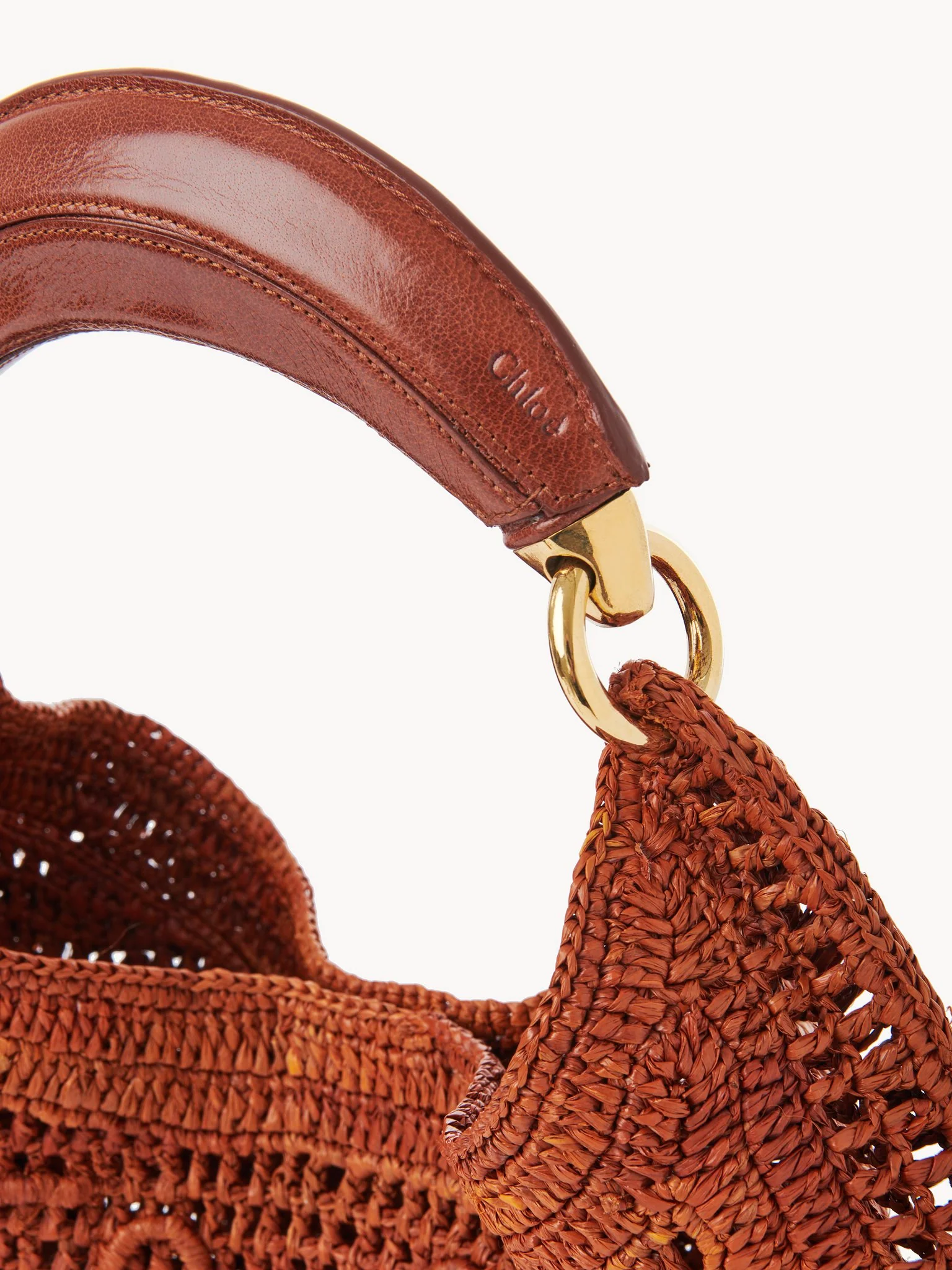 Chloé - Summer Banana hobo bag in raffia - Image 2