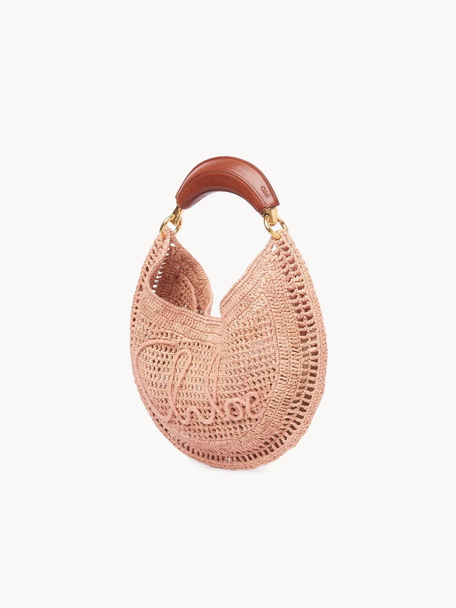 Chloé - Summer Banana hobo bag in raffia - Image 5