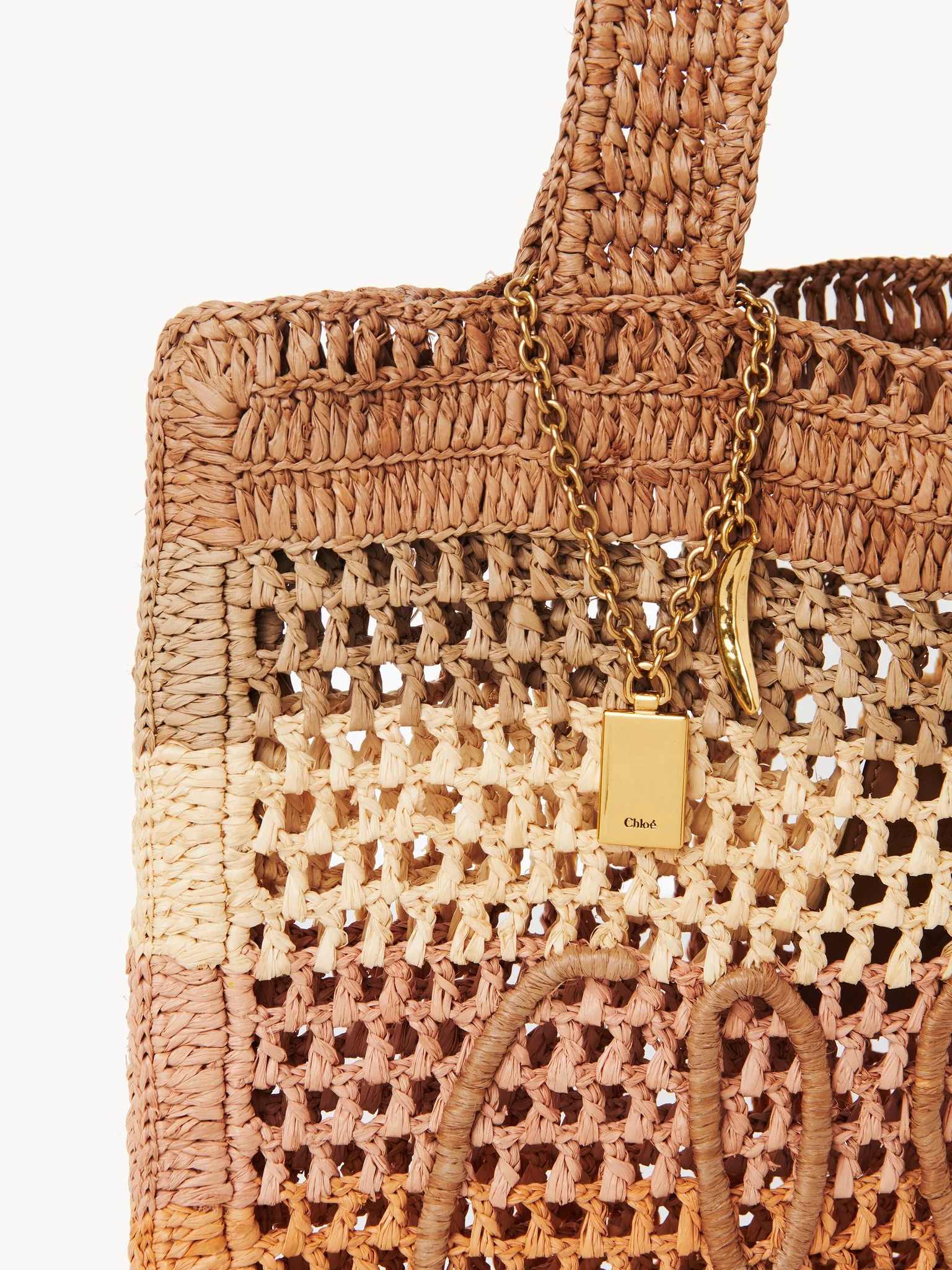 Chloé - Summer Banana tote bag in raffia - Image 2