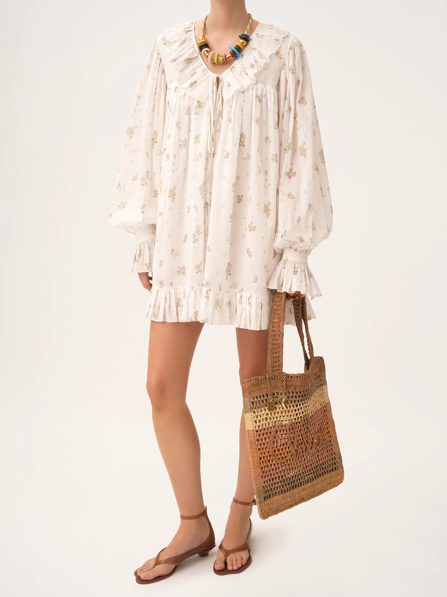Chloé - Summer Banana tote bag in raffia - Image 3