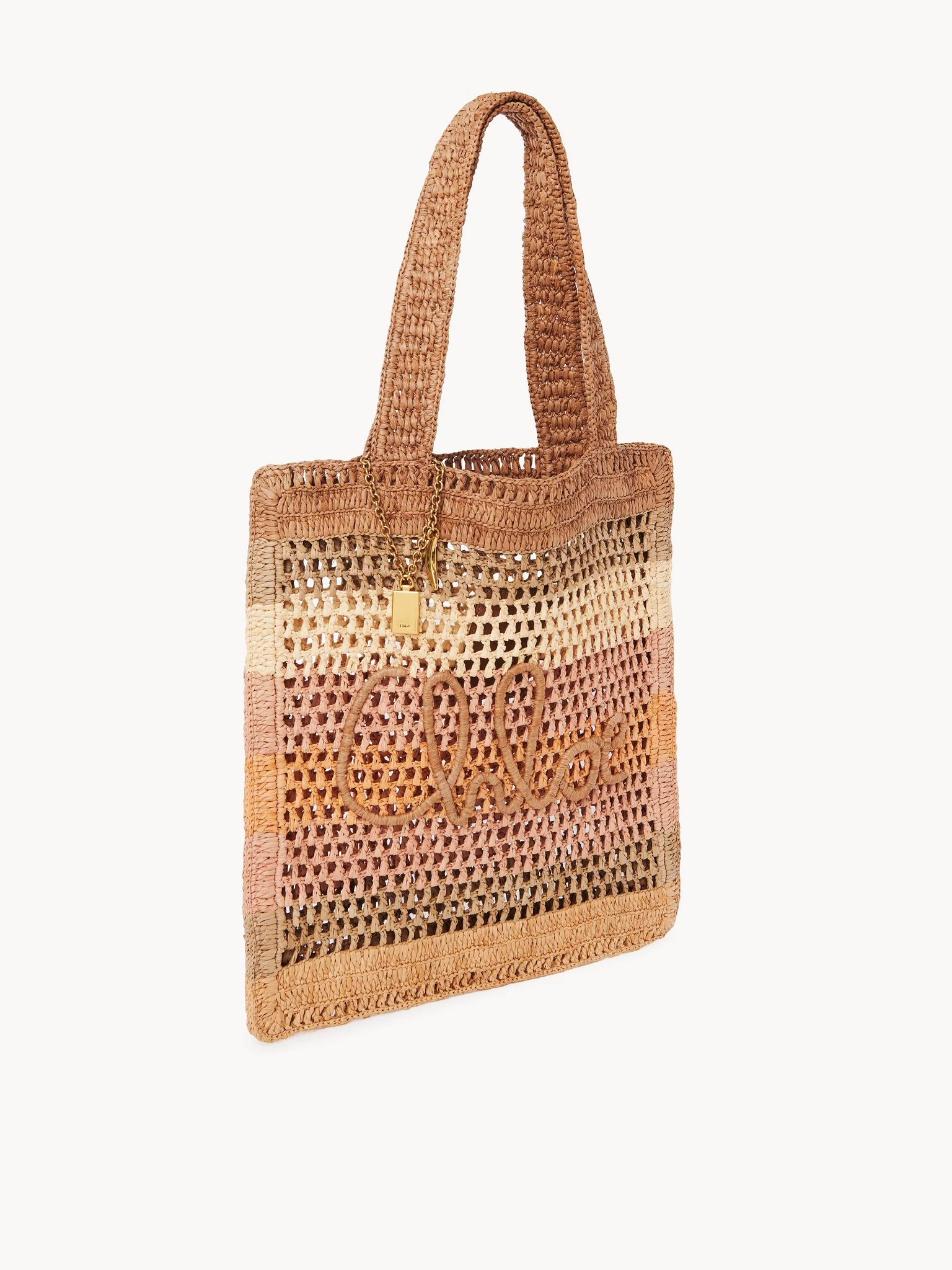 Chloé - Summer Banana tote bag in raffia - Image 5