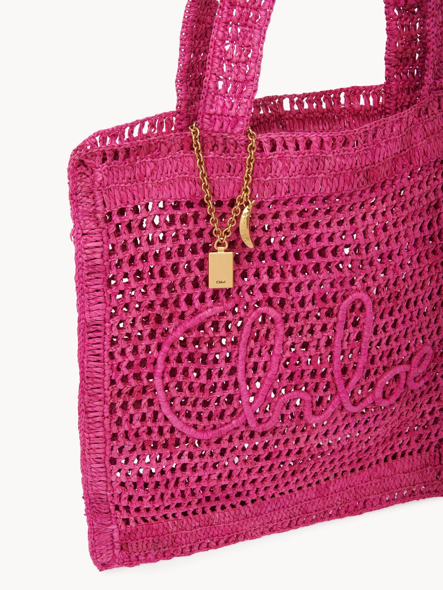 Chloé - Summer Banana tote bag in raffia - Image 2