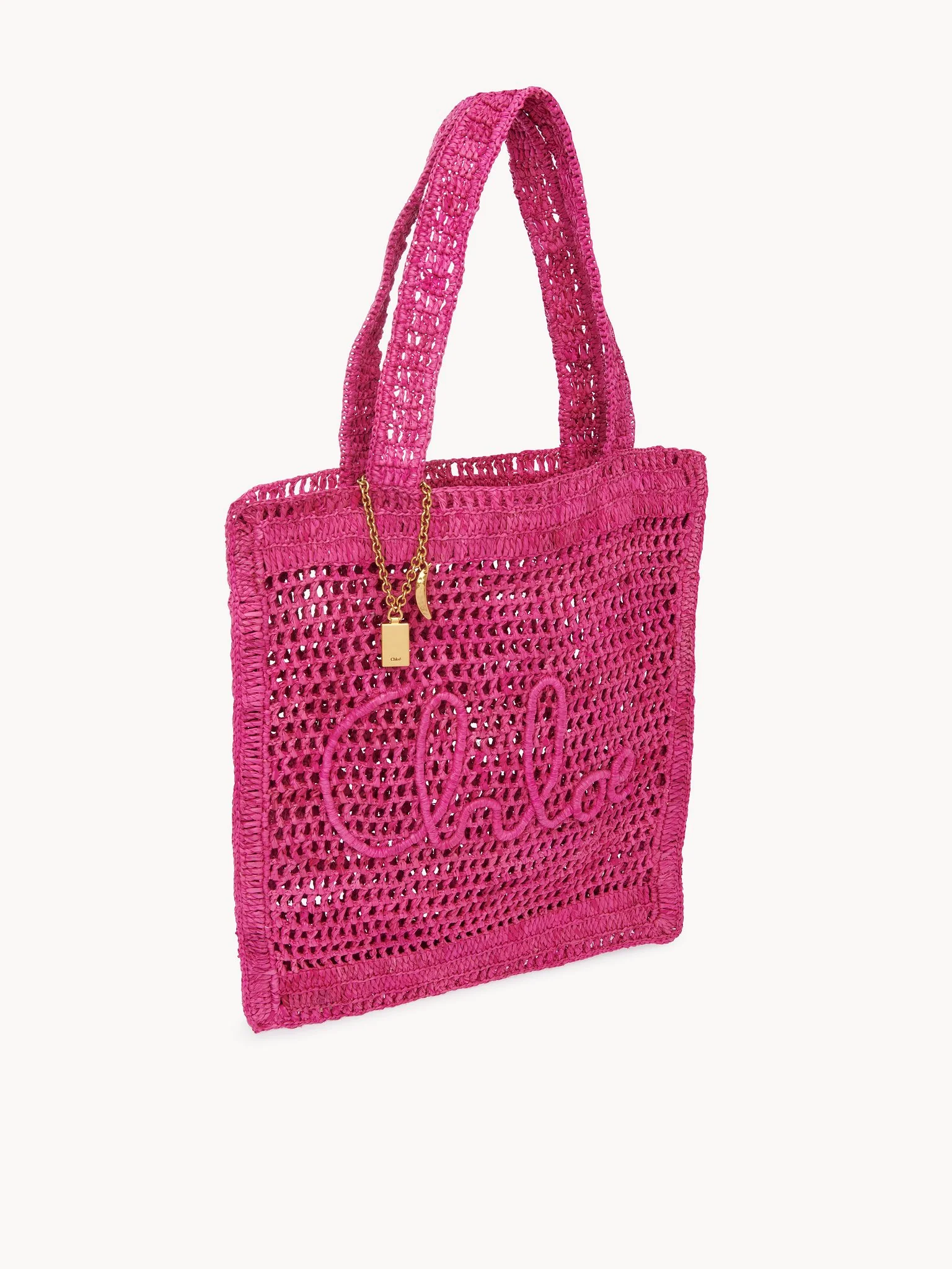 Chloé - Summer Banana tote bag in raffia - Image 5