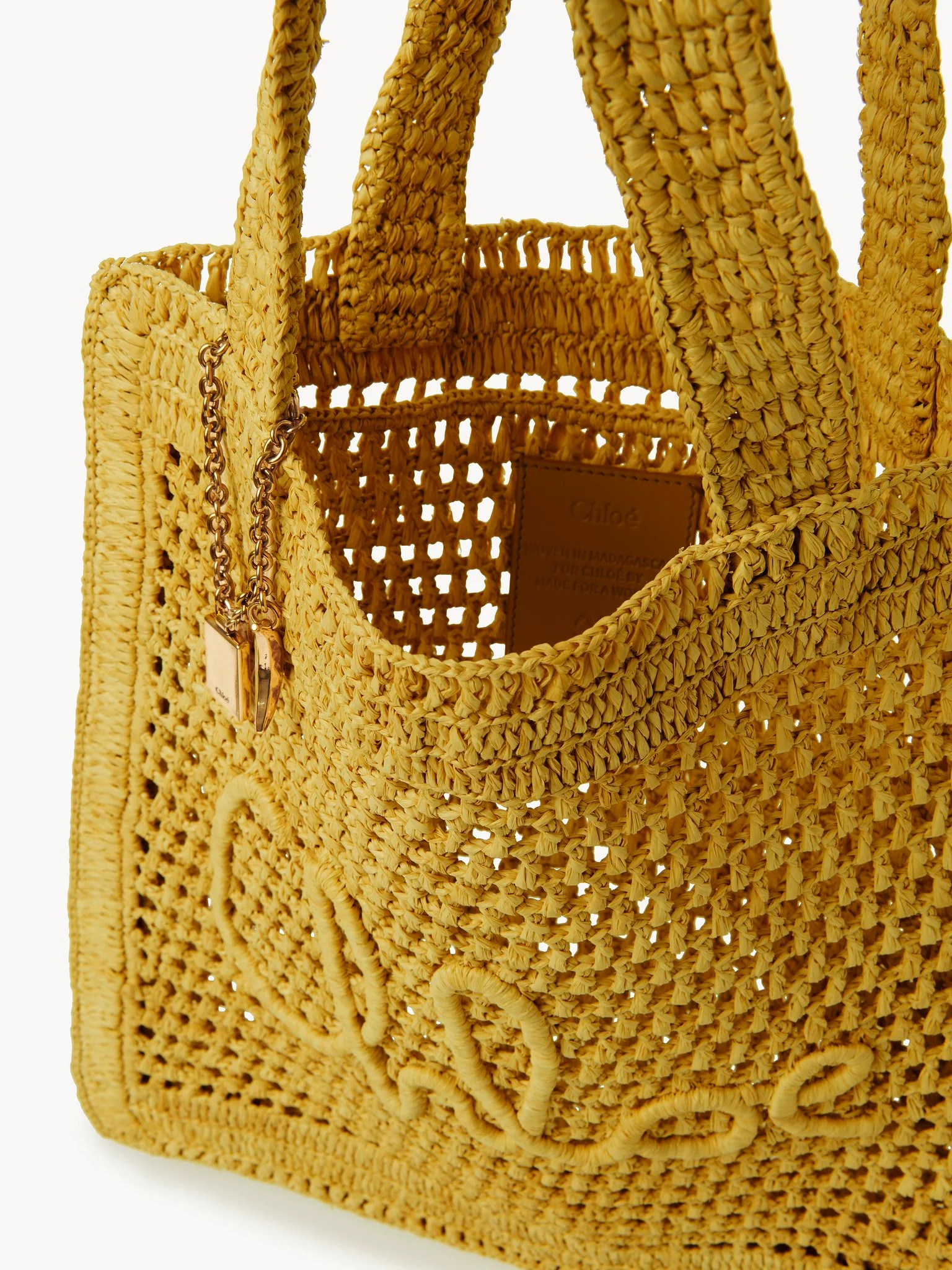 Chloé - Summer Banana tote bag in raffia - Image 2