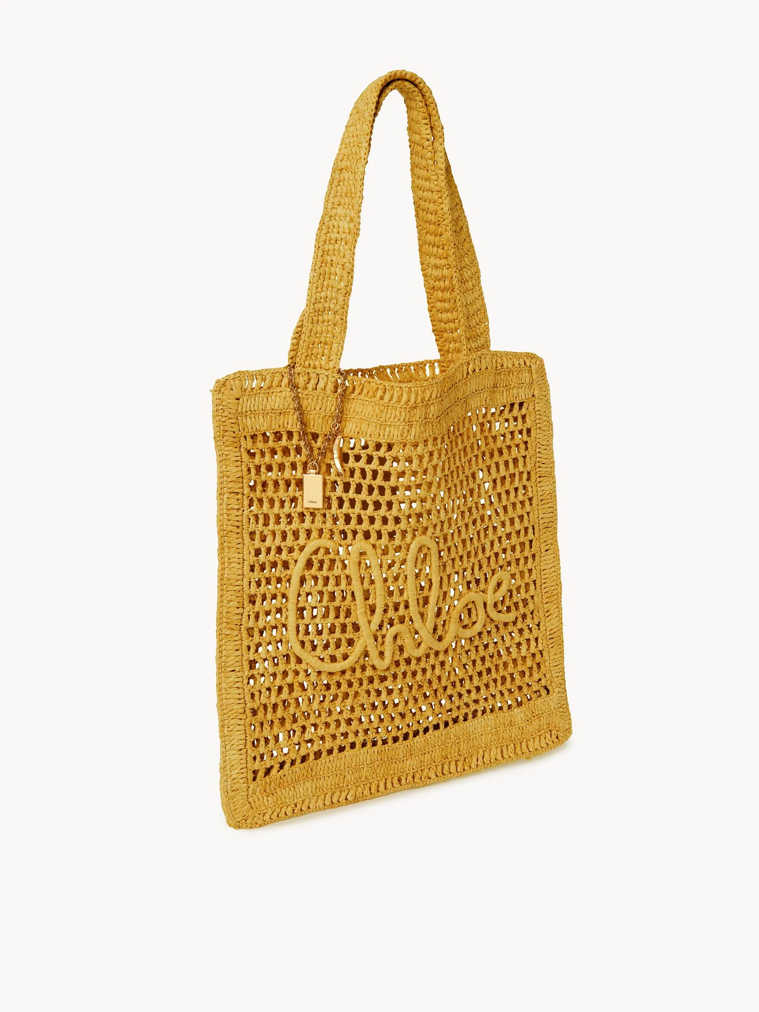Chloé - Summer Banana tote bag in raffia - Image 4