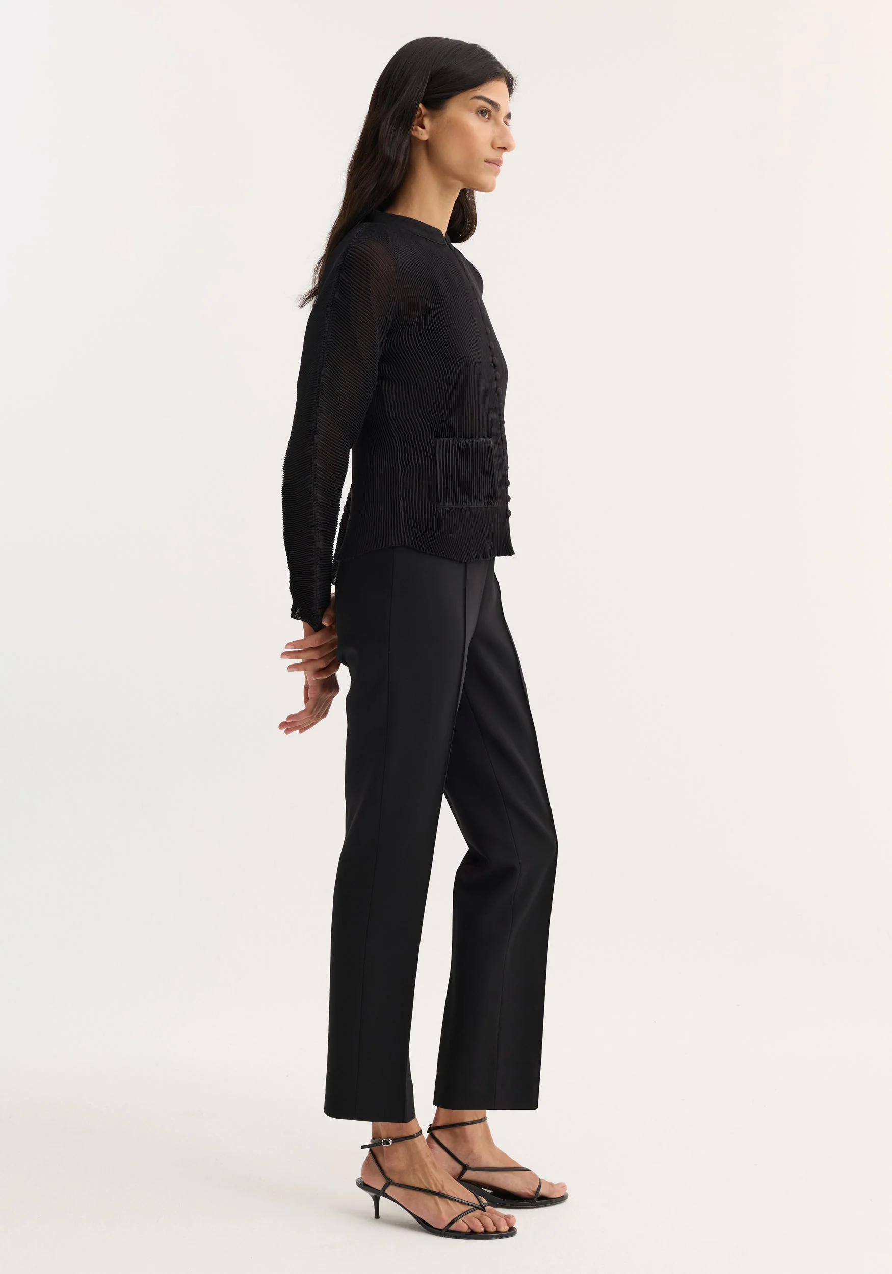 ROHE - Cigarette leg trousers | black - Image 3