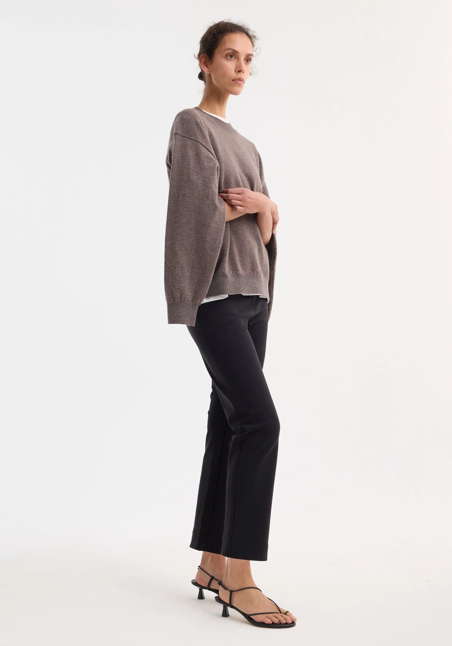 ROHE - Cigarette scuba trousers | black - Image 3