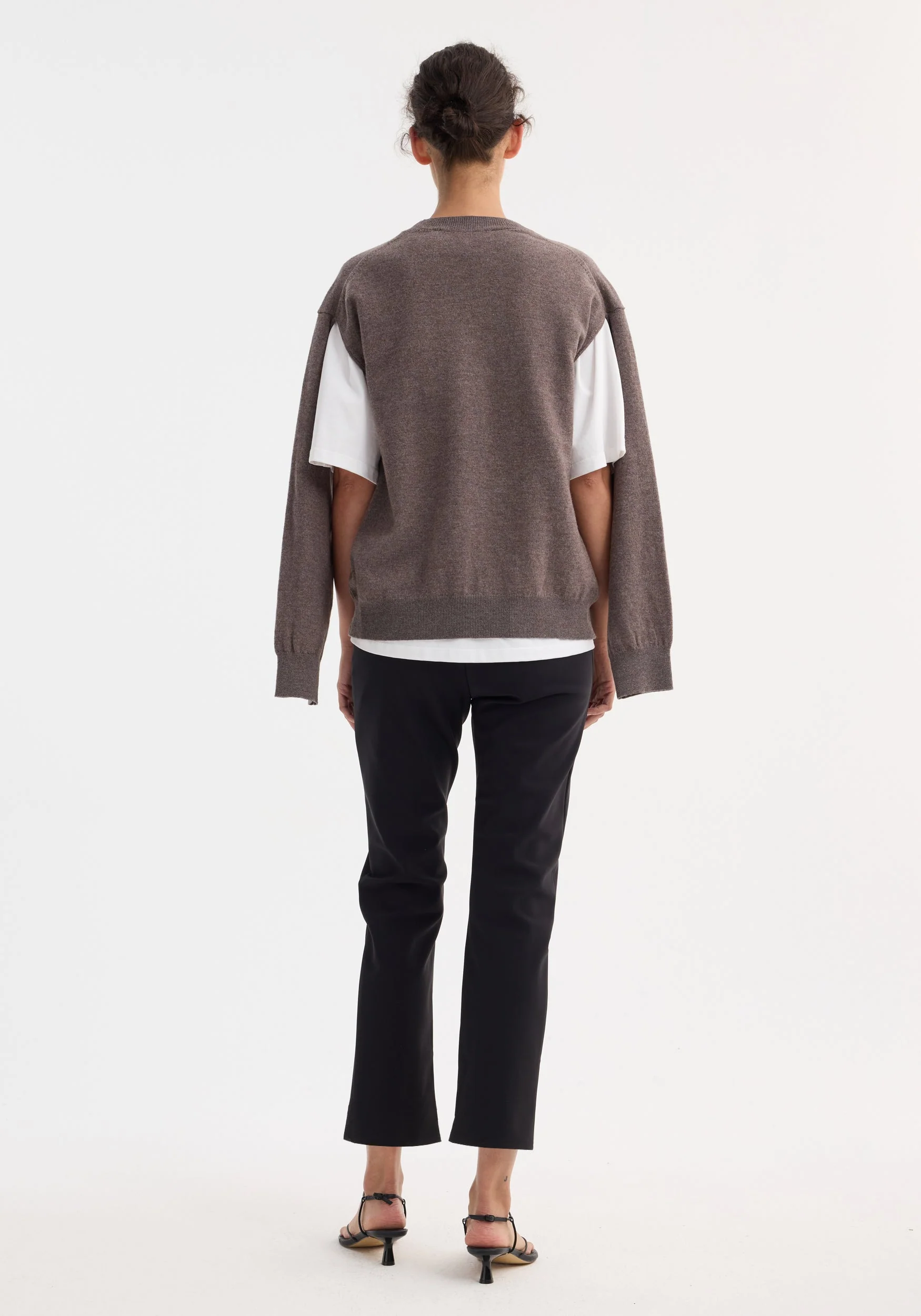 ROHE - Cigarette scuba trousers | black - Image 4