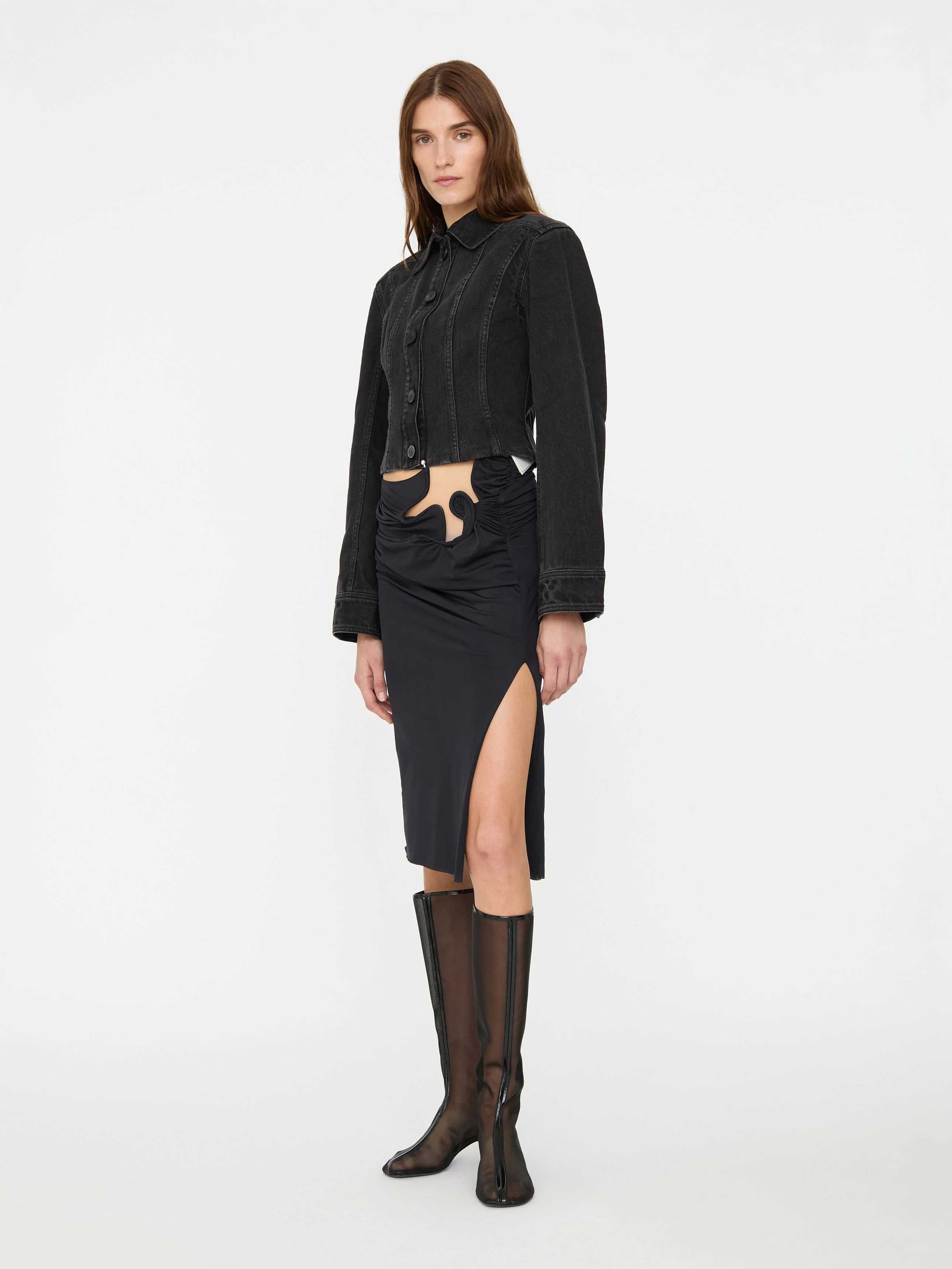 Christopher Esber - Cinched Denim Jacket - Image 5