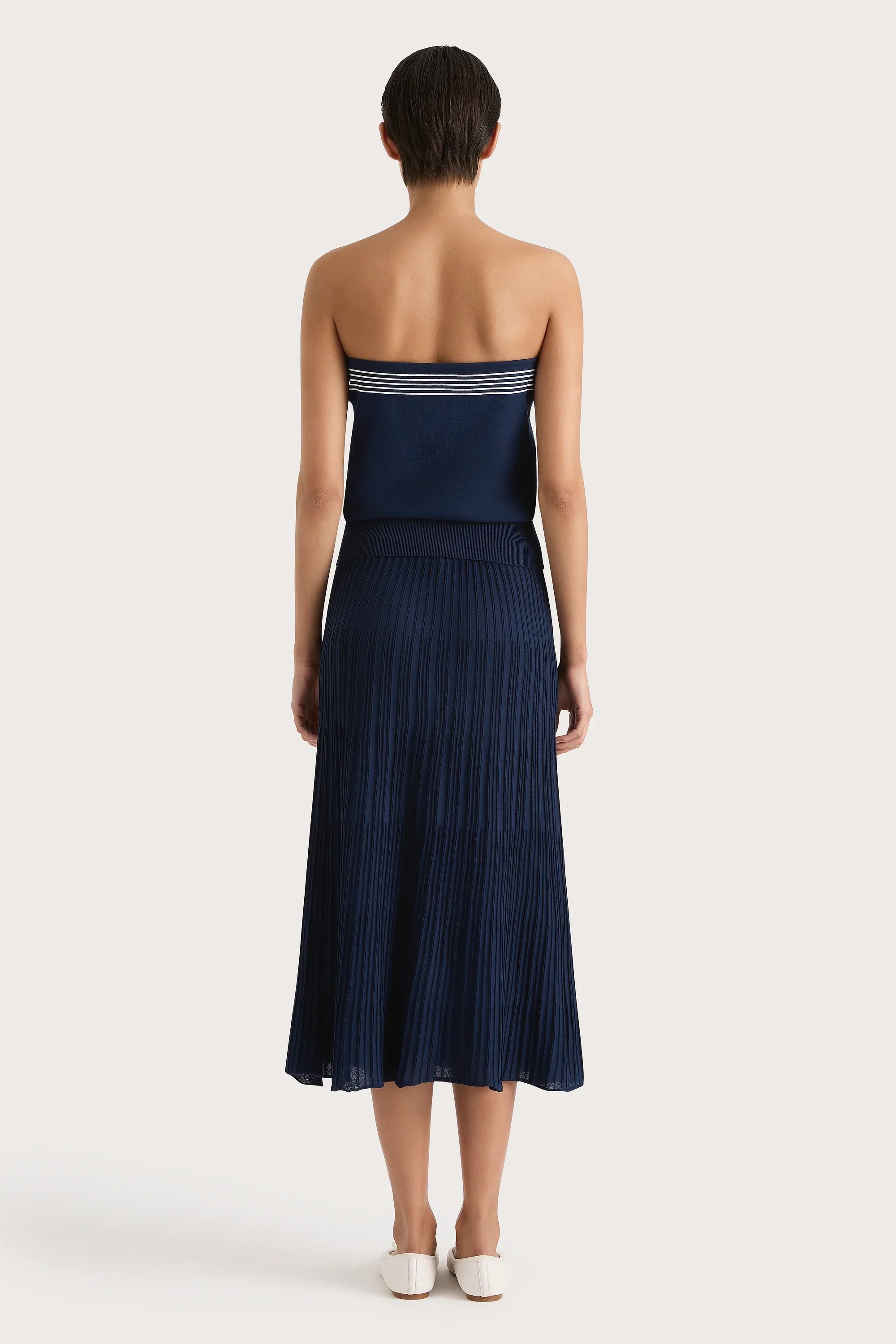 Faithfull - Citara Drawstring Midi Skirt Navy - Final Sale - Image 6