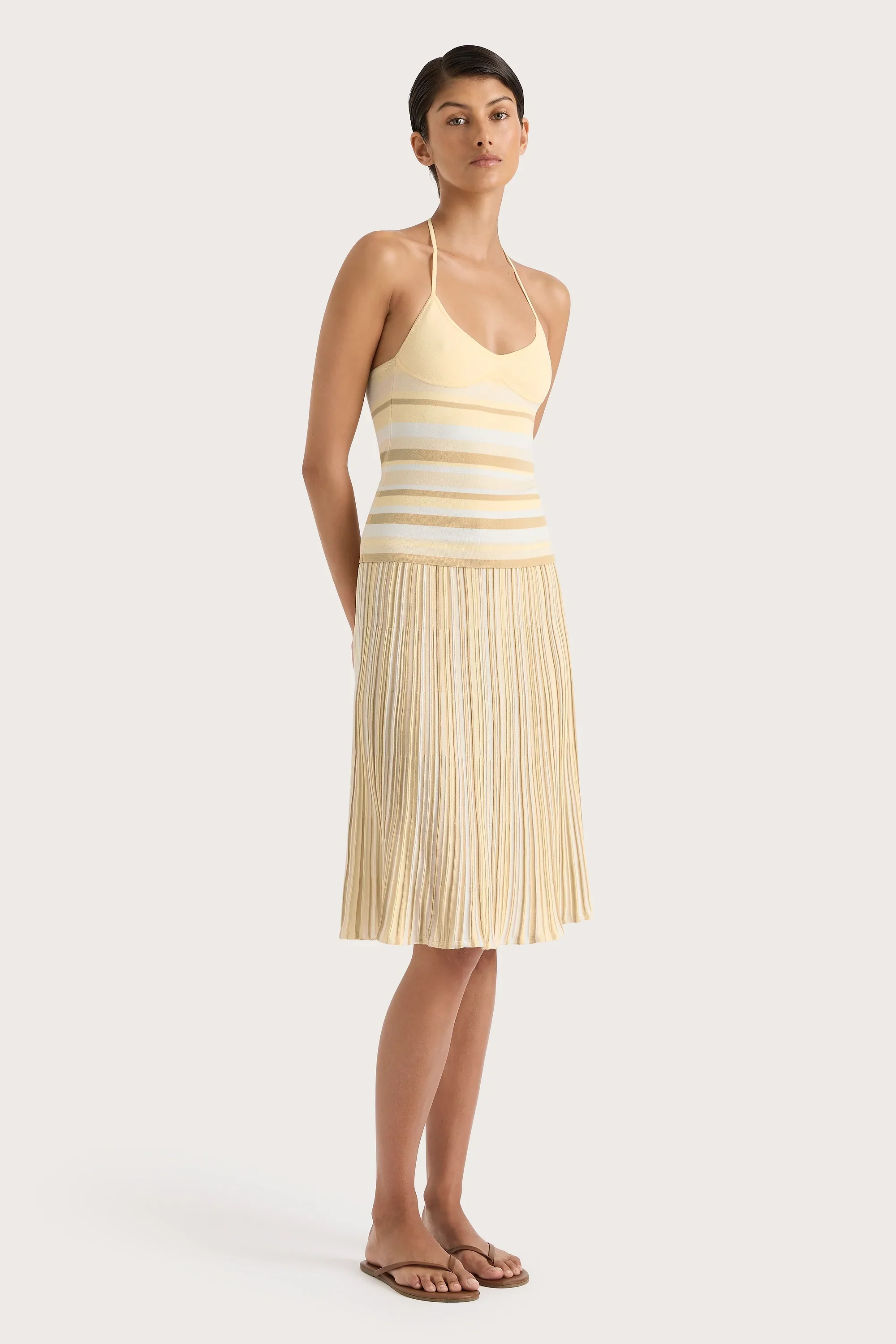 Faithfull - Citara Halter Top Butter Stripe - Final Sale - Image 3