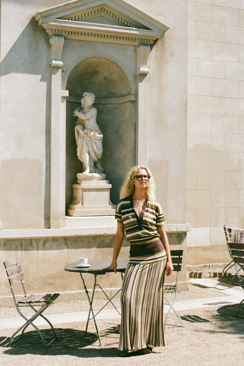 Faithfull - Citara Skirt Espresso Pine Stripe - Final Sale - Image 2