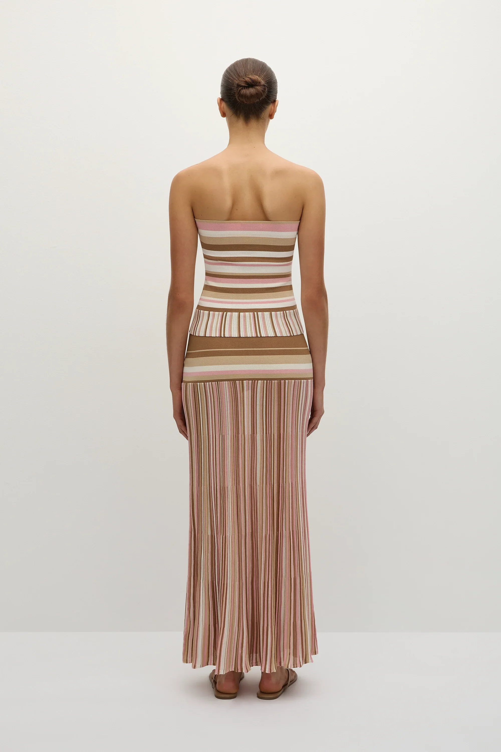 Faithfull - Citara Strapless Top Puce Sepia Stripe - Final Sale - Image 4