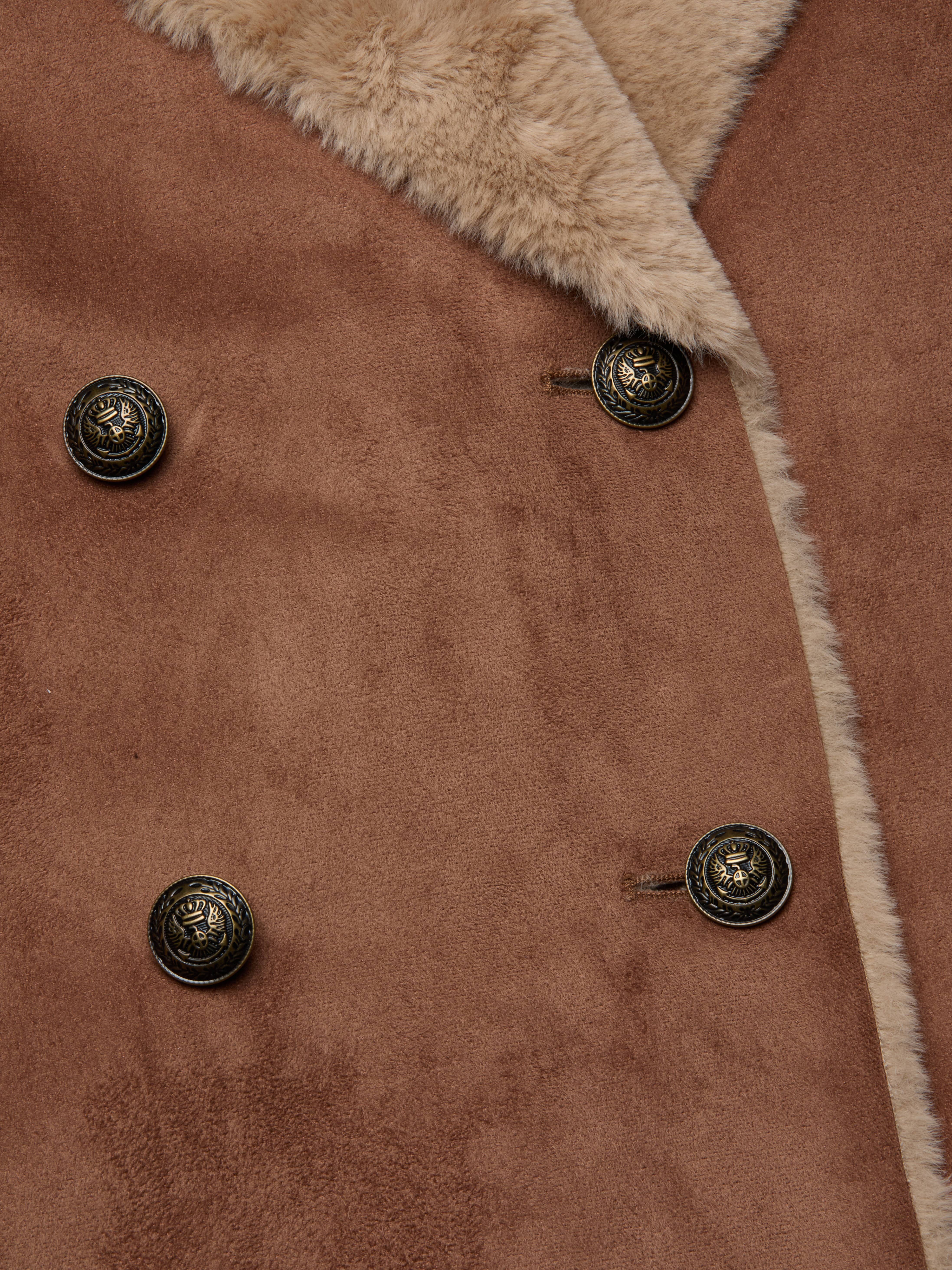 L'AGENCE - Citron Faux Fur Maxi Coat - Image 5
