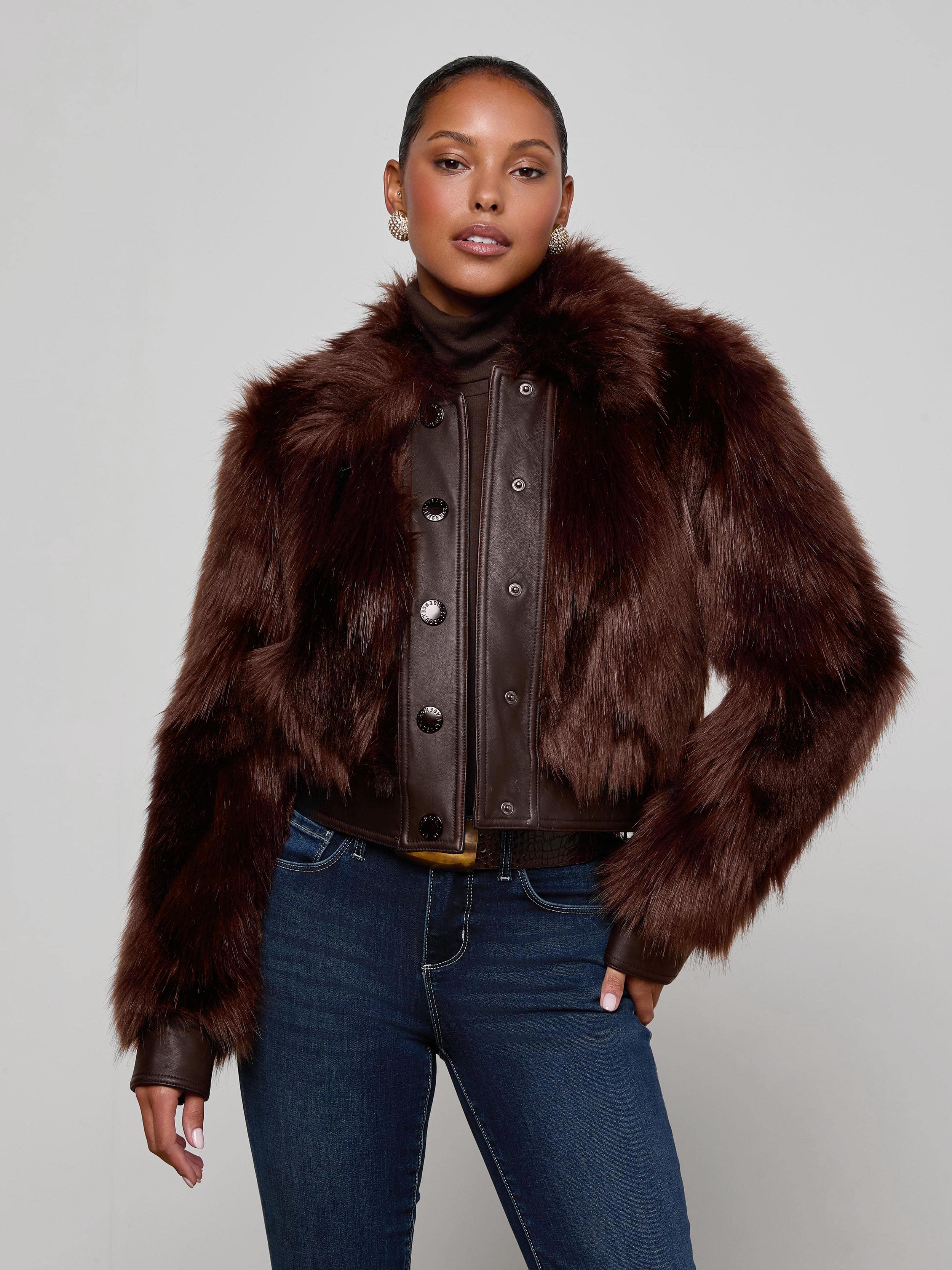 L'AGENCE - Claira Faux Fur Jacket