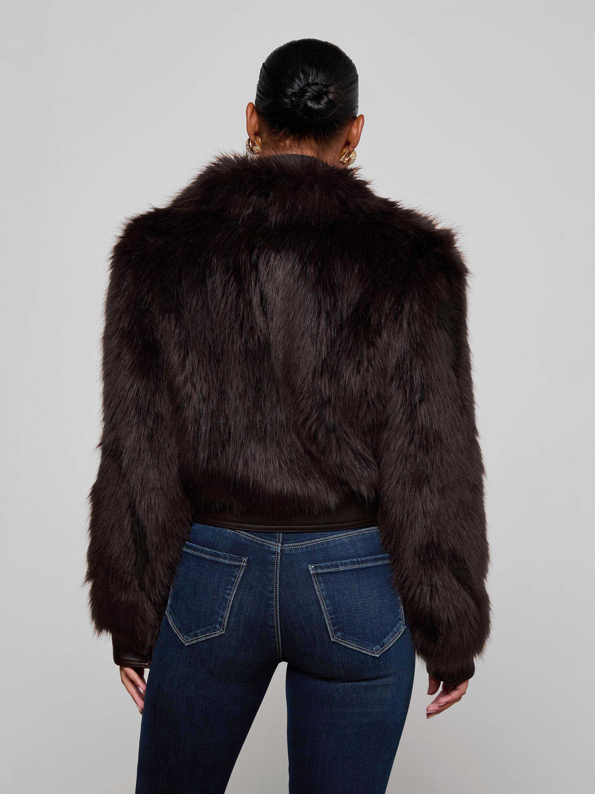 L'AGENCE - Claira Faux Fur Jacket - Image 10
