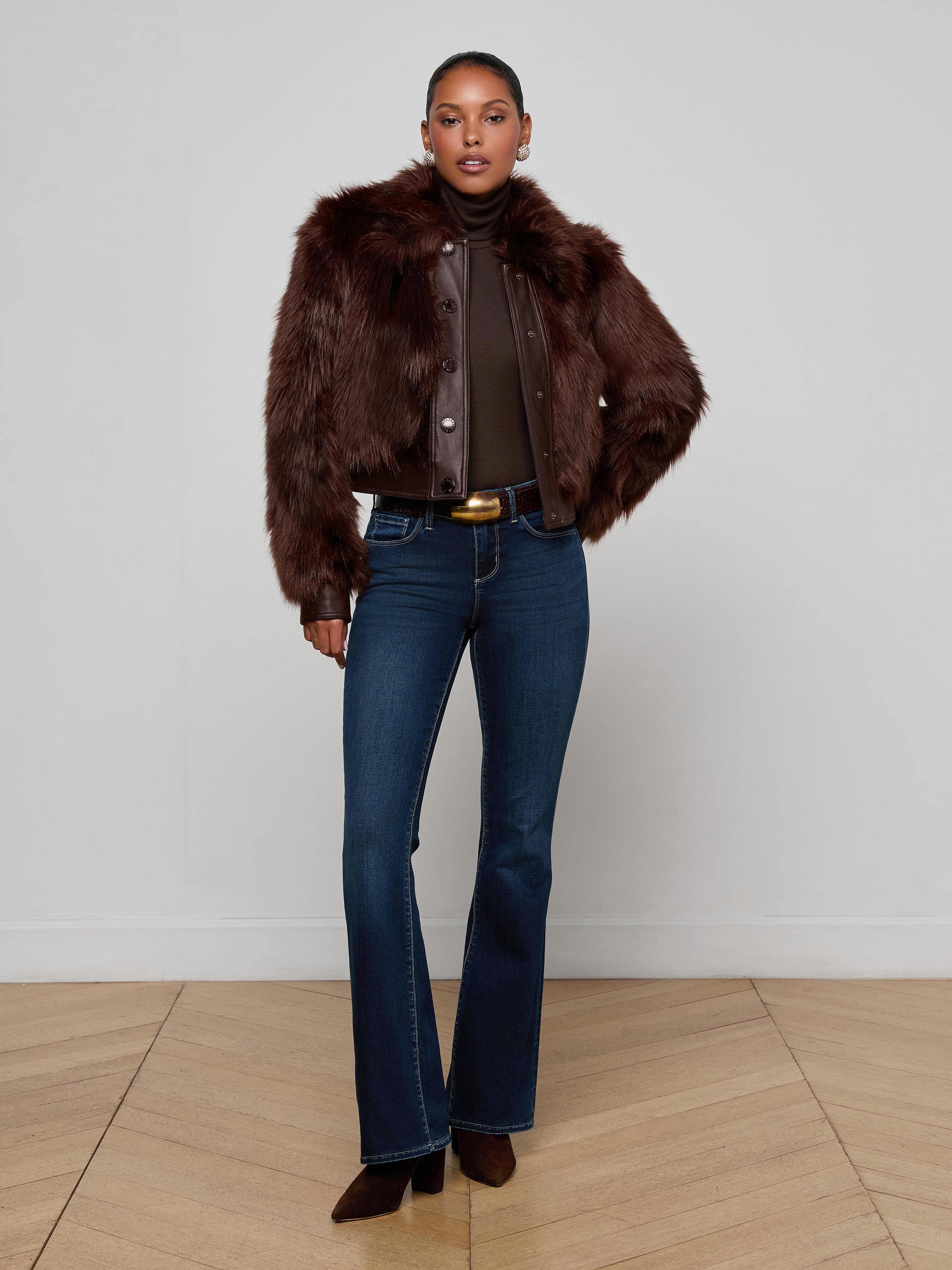 L'AGENCE - Claira Faux Fur Jacket - Image 3
