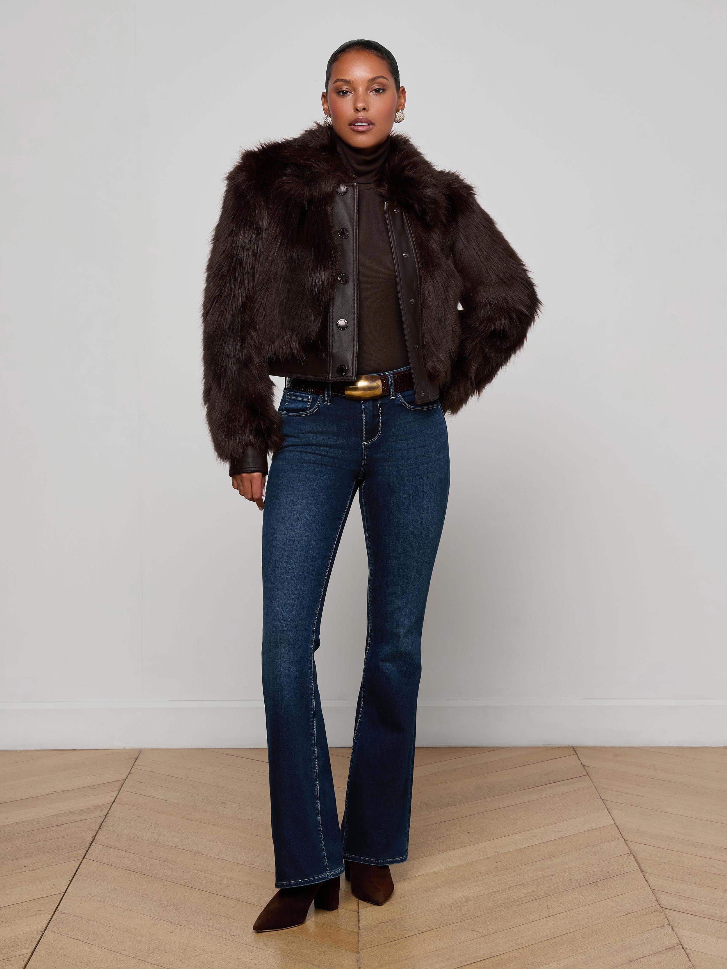 L'AGENCE - Claira Faux Fur Jacket - Image 9