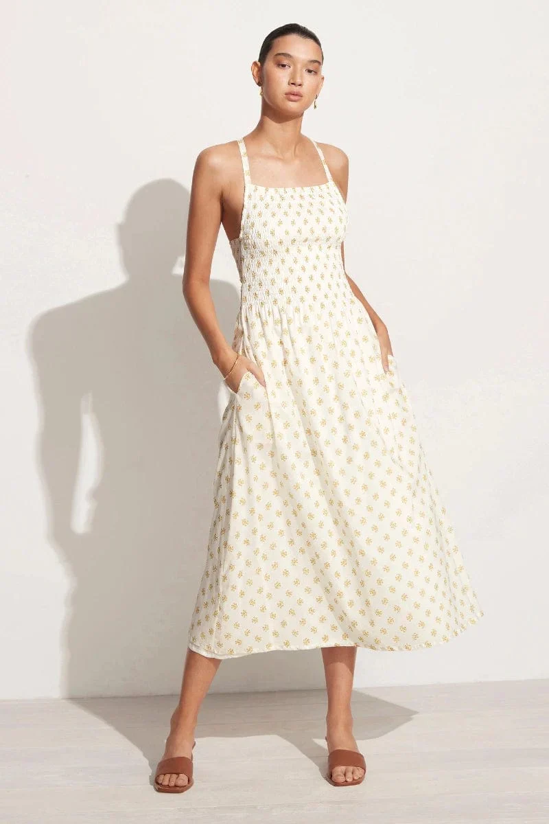 Faithfull - Claretta Midi Dress Cairo Floral Print - Final Sale