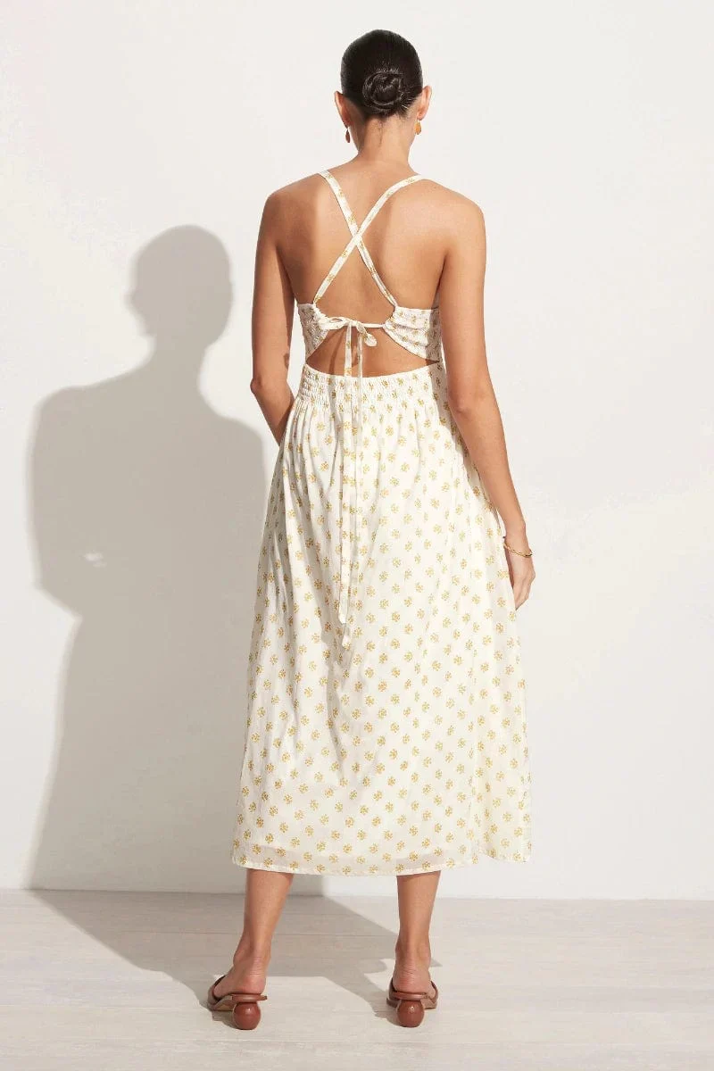 Faithfull - Claretta Midi Dress Cairo Floral Print - Final Sale - Image 4