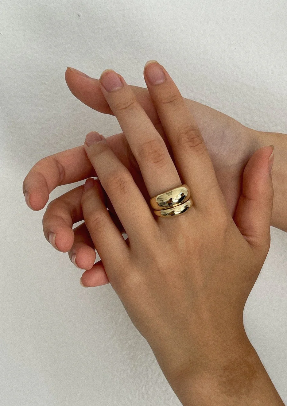 Kinn - Classic & Bold Hollow Dome Ring Stack - Image 2