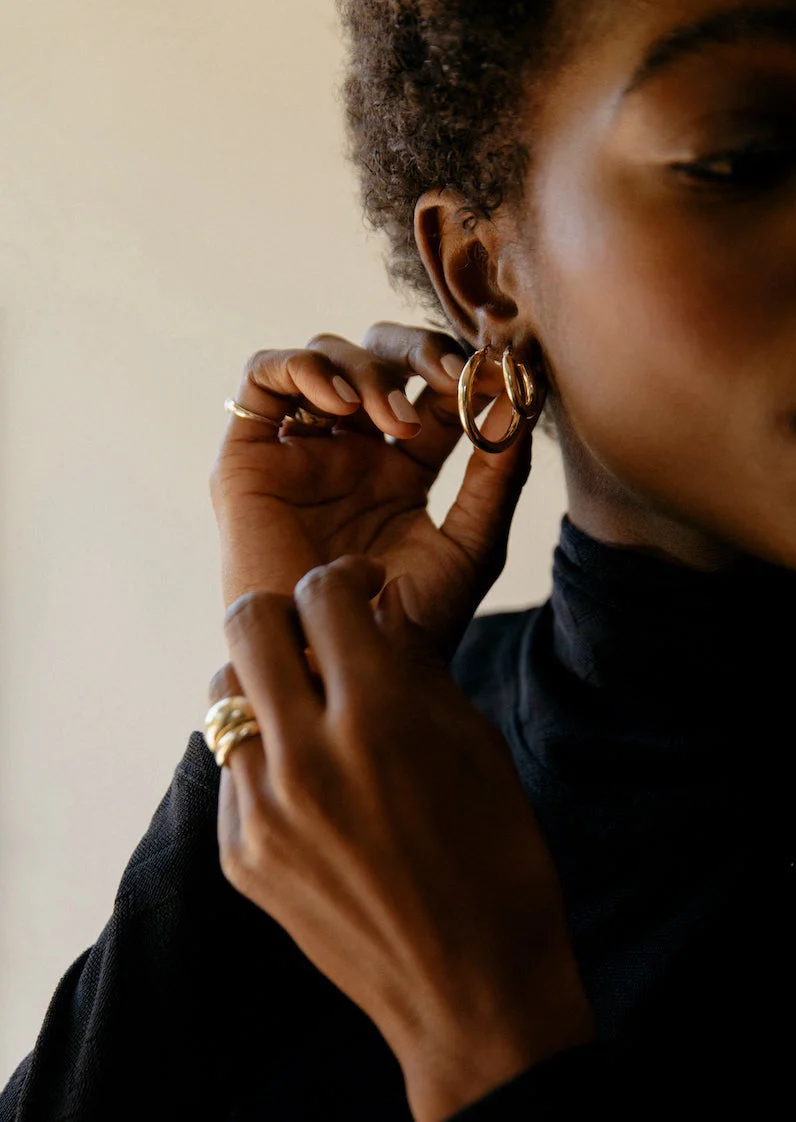 Kinn - Classic & Bold Hollow Dome Ring Stack - Image 7