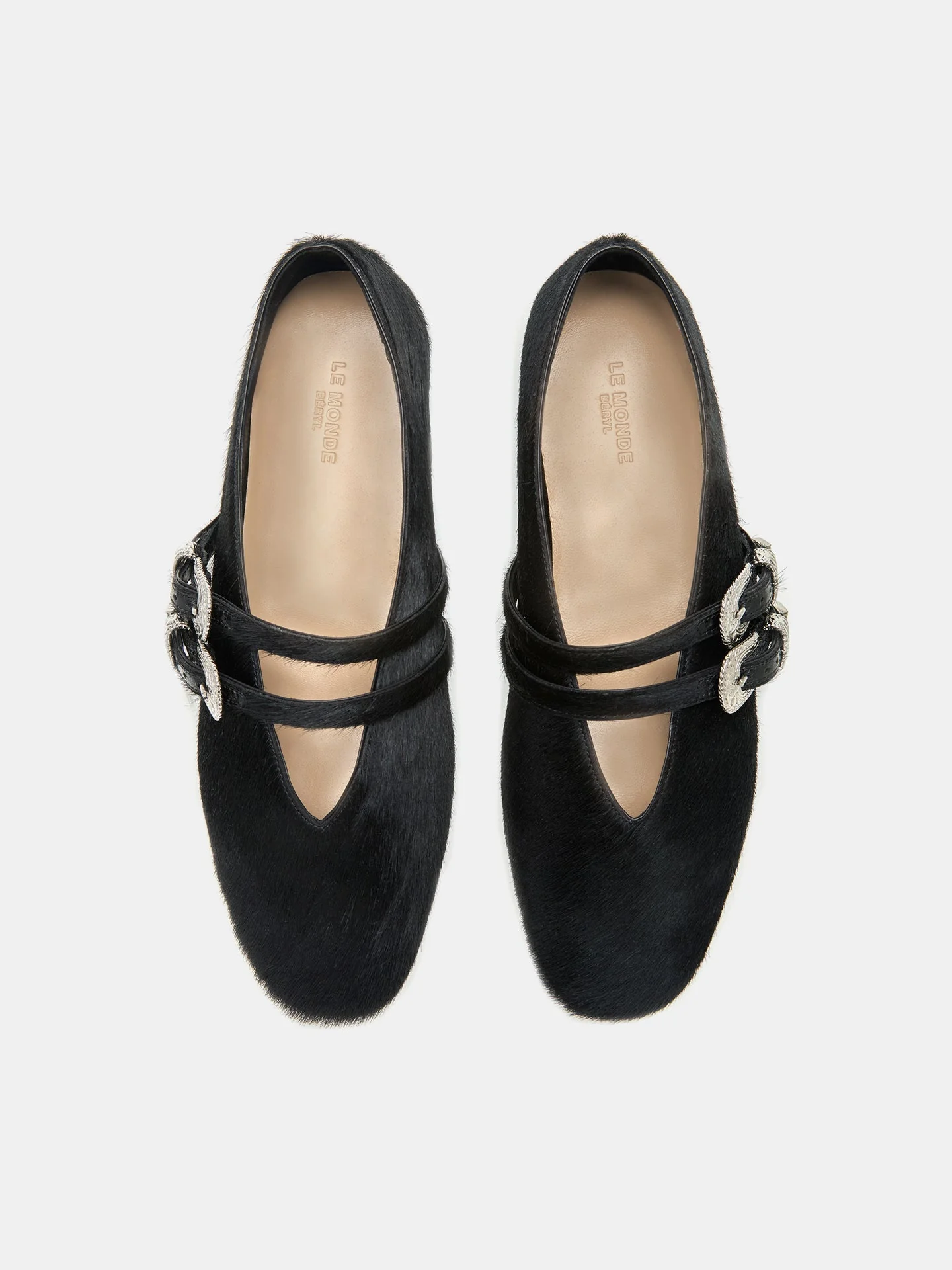 Le Monde Beryl - Claudia Slipper / Black Calf Hair - Image 3