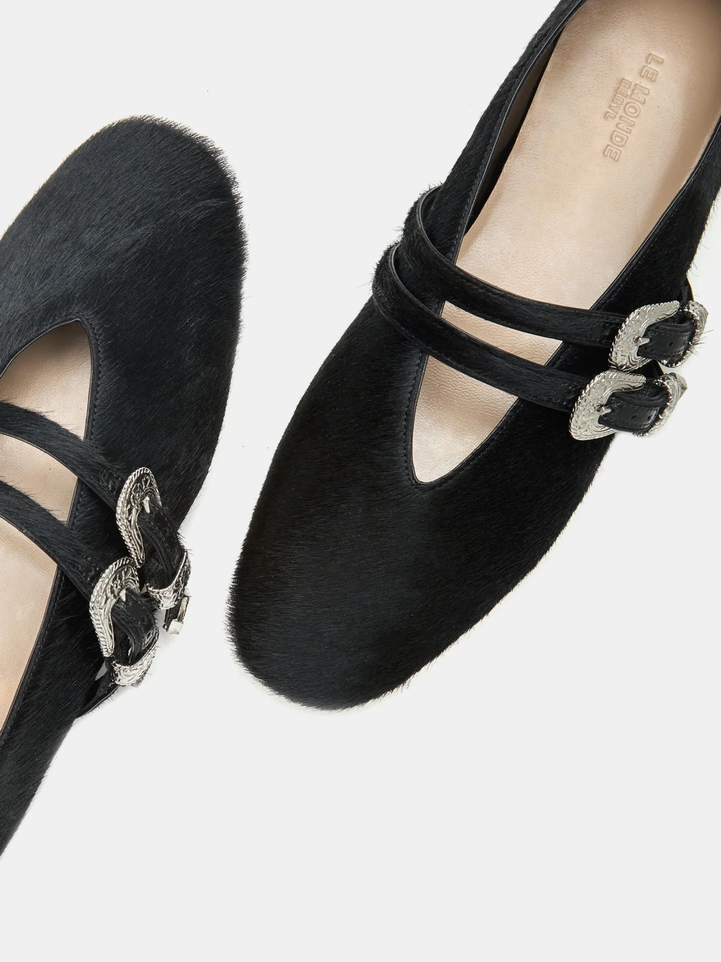 Le Monde Beryl - Claudia Slipper / Black Calf Hair - Image 4