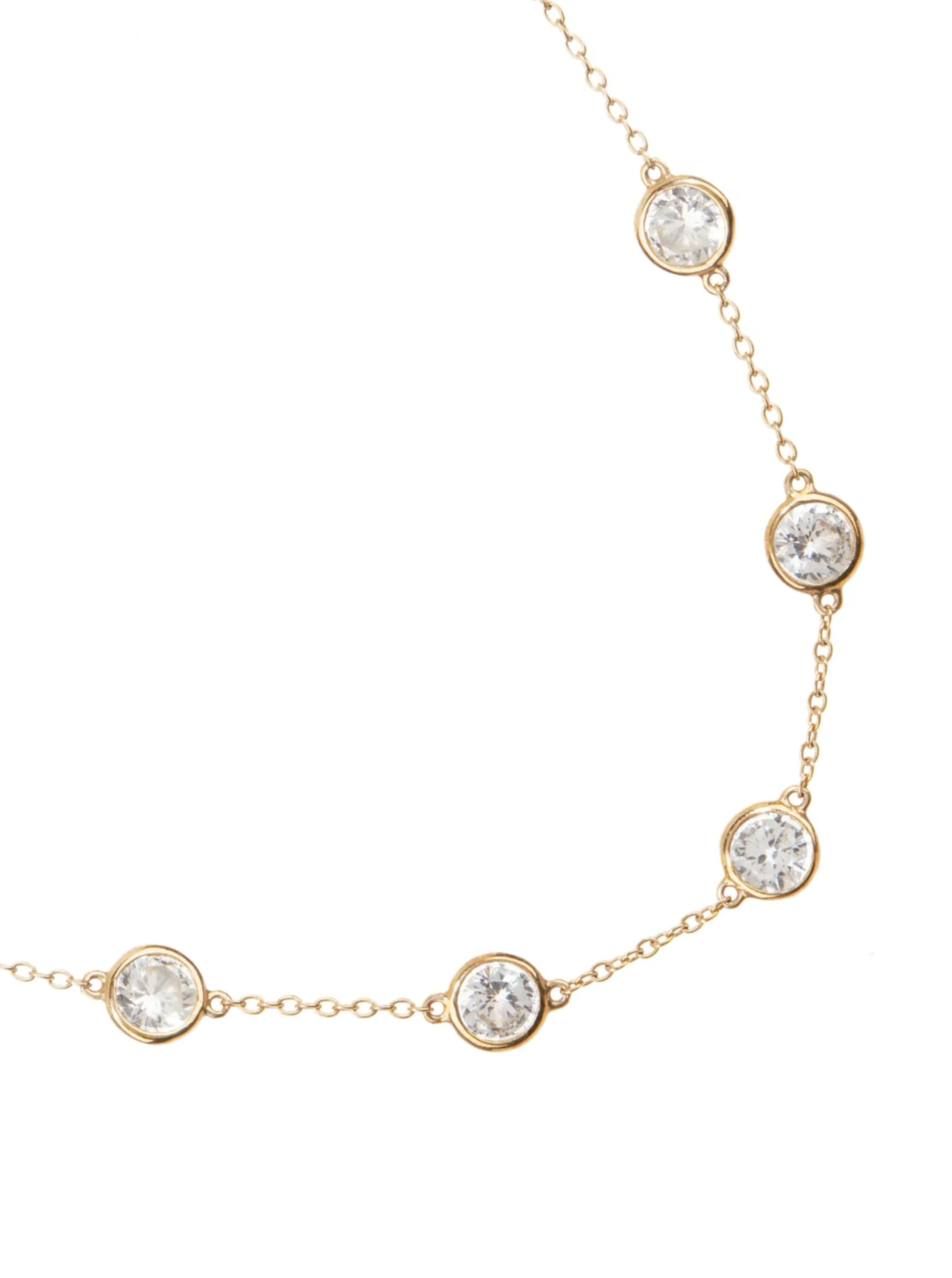Dorsey - CLEMENCE NECKLACE IN 7.50 CT LAB WHITE SAPPHIRE - Image 2
