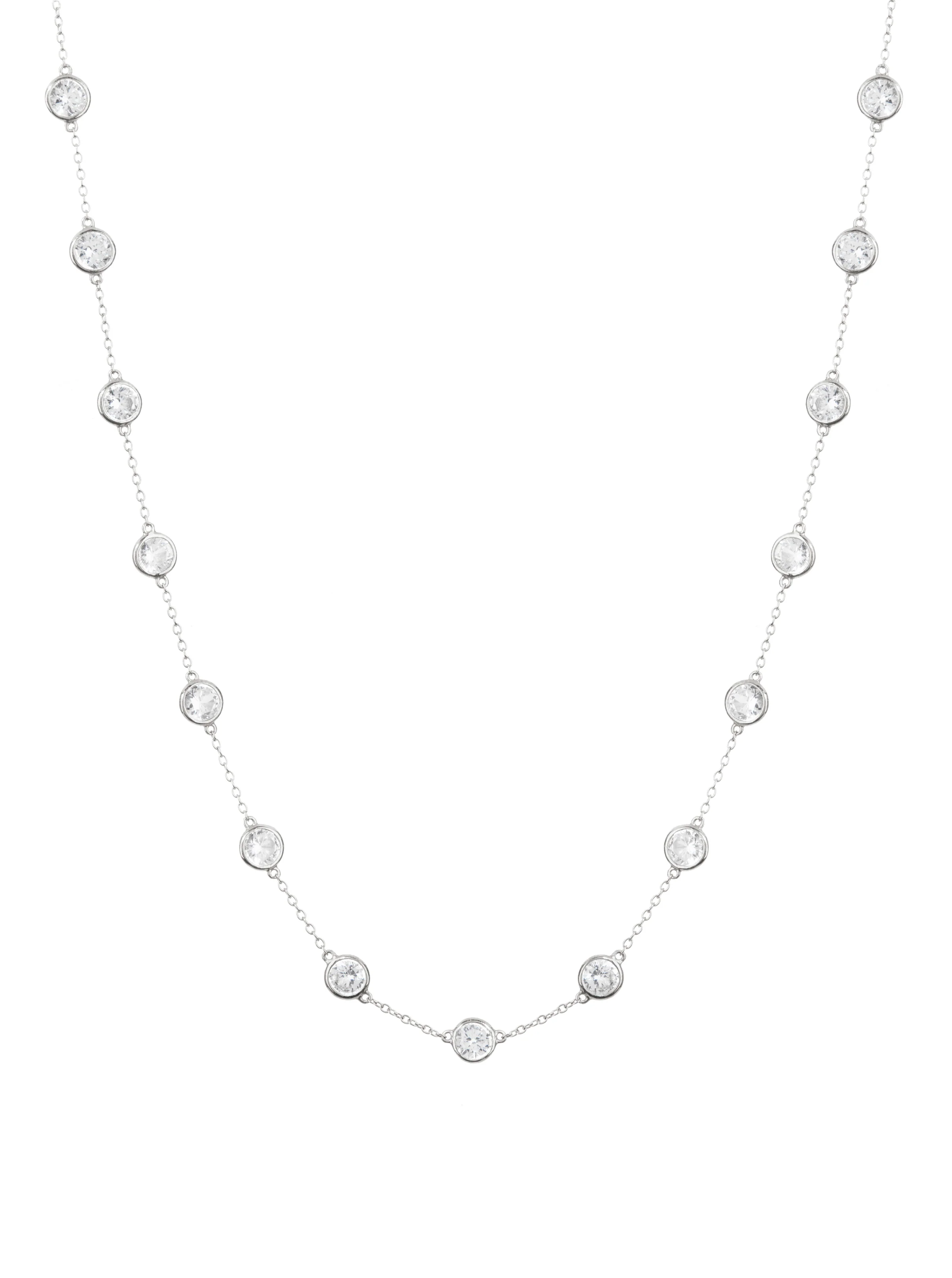 Dorsey - CLEMENCE NECKLACE IN 7.50 CT LAB WHITE SAPPHIRE