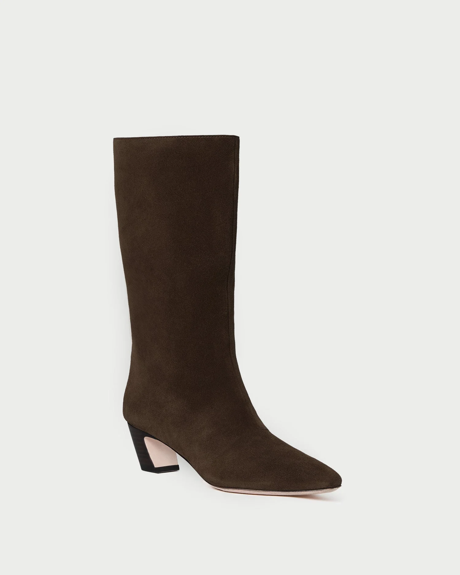 Loeffler Randall - Cleo Brown Suede Mid - Calf Boot - Image 3
