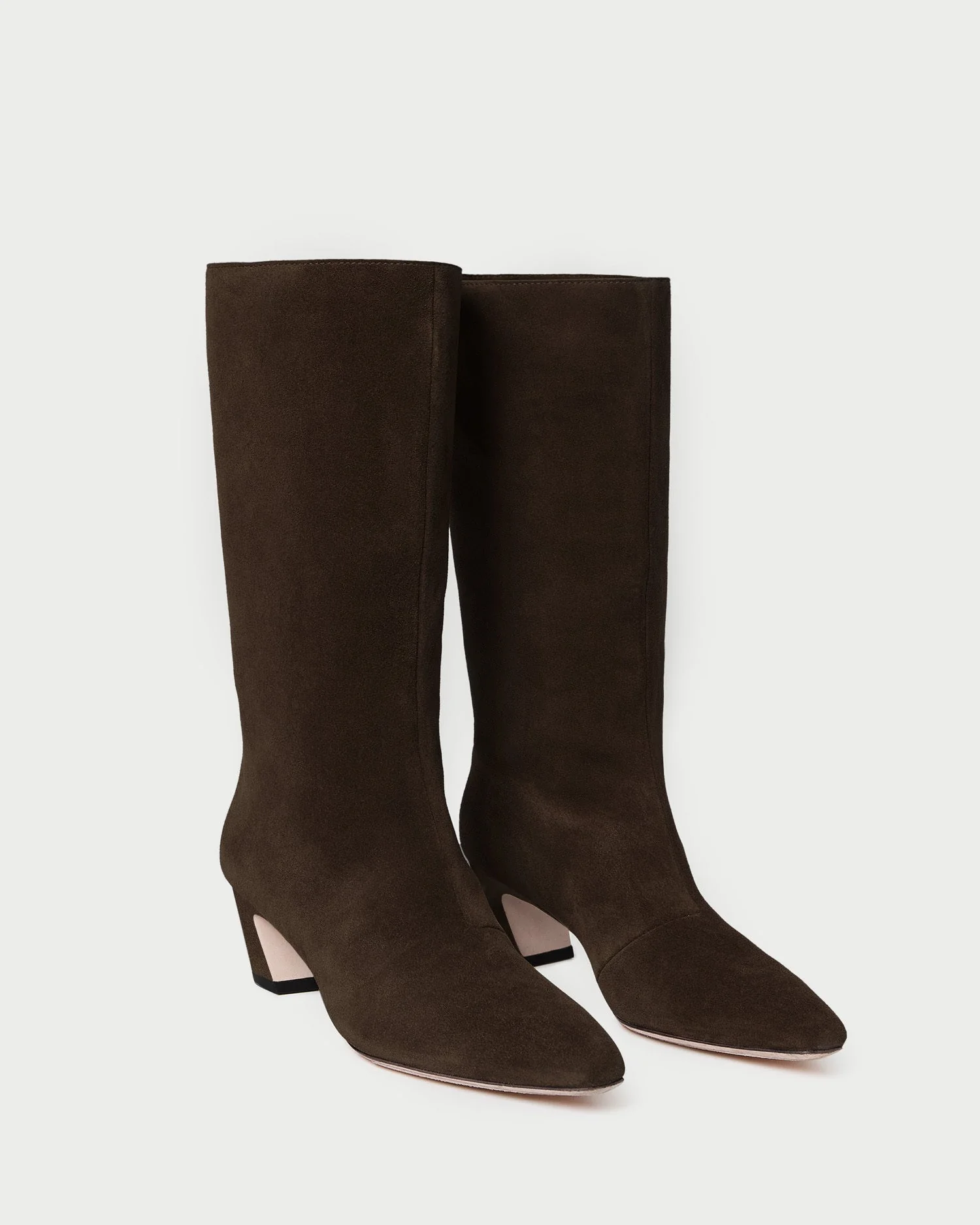 Loeffler Randall - Cleo Brown Suede Mid - Calf Boot - Image 4