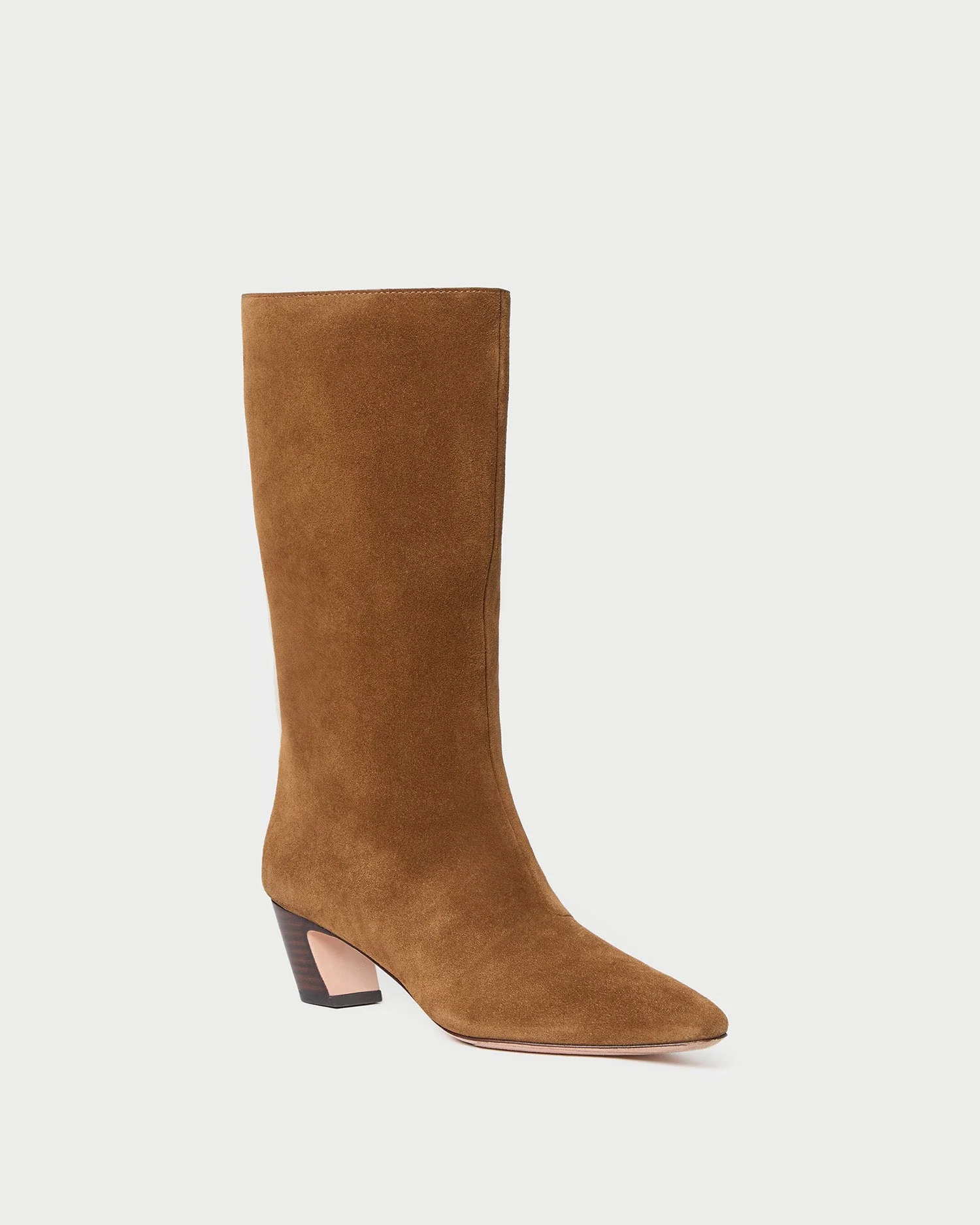 Loeffler Randall - Cleo Cacao Suede Mid - Calf Boot - Image 3