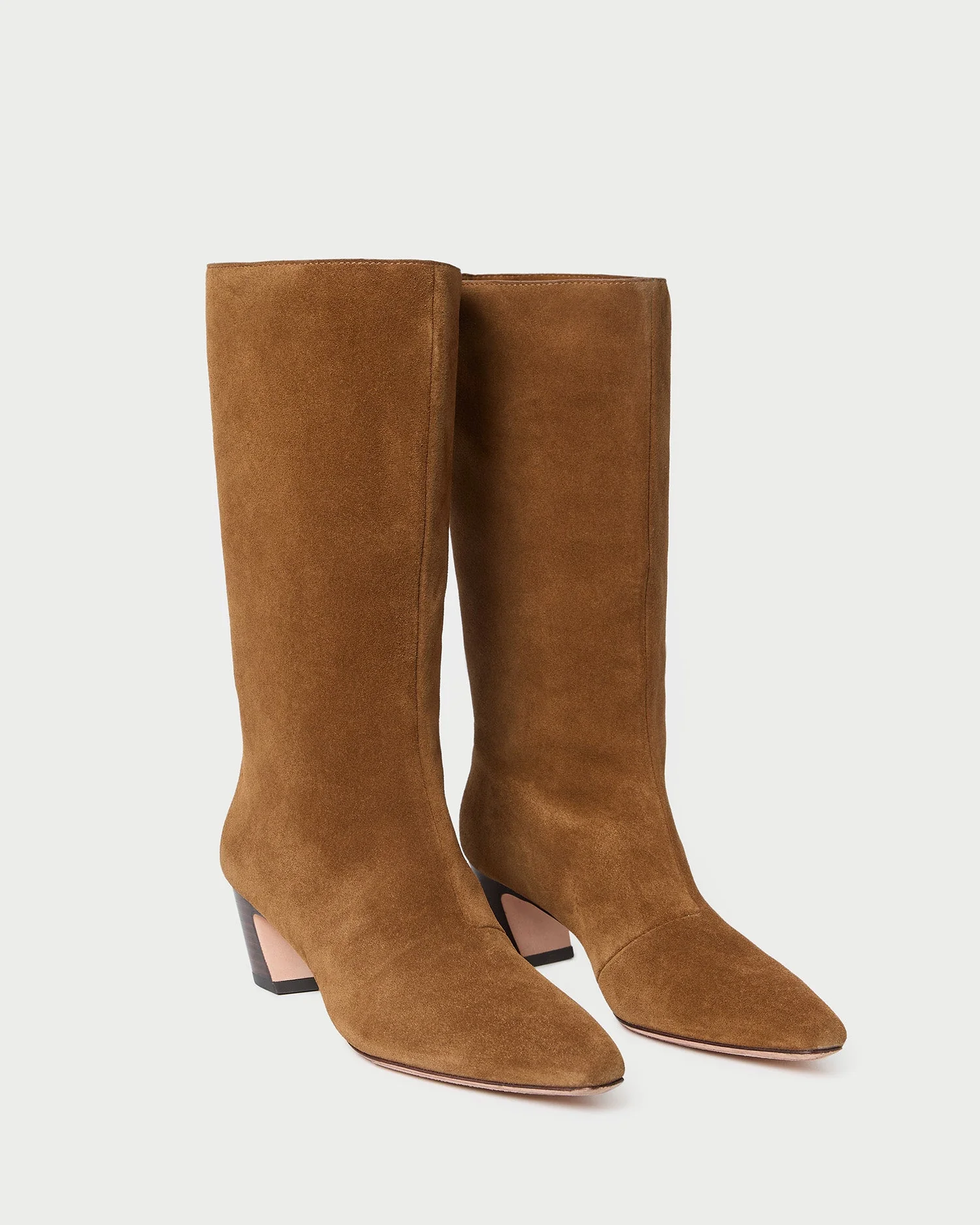 Loeffler Randall - Cleo Cacao Suede Mid - Calf Boot - Image 4