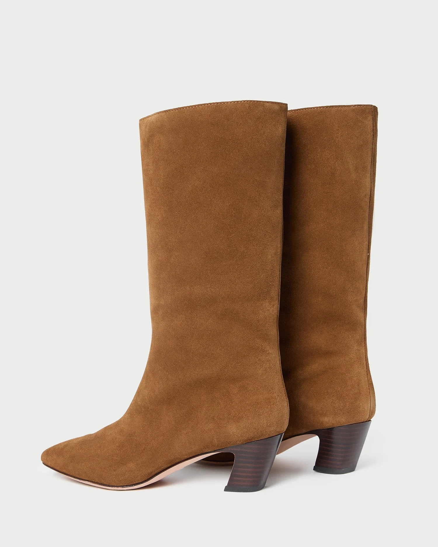 Loeffler Randall - Cleo Cacao Suede Mid - Calf Boot - Image 5