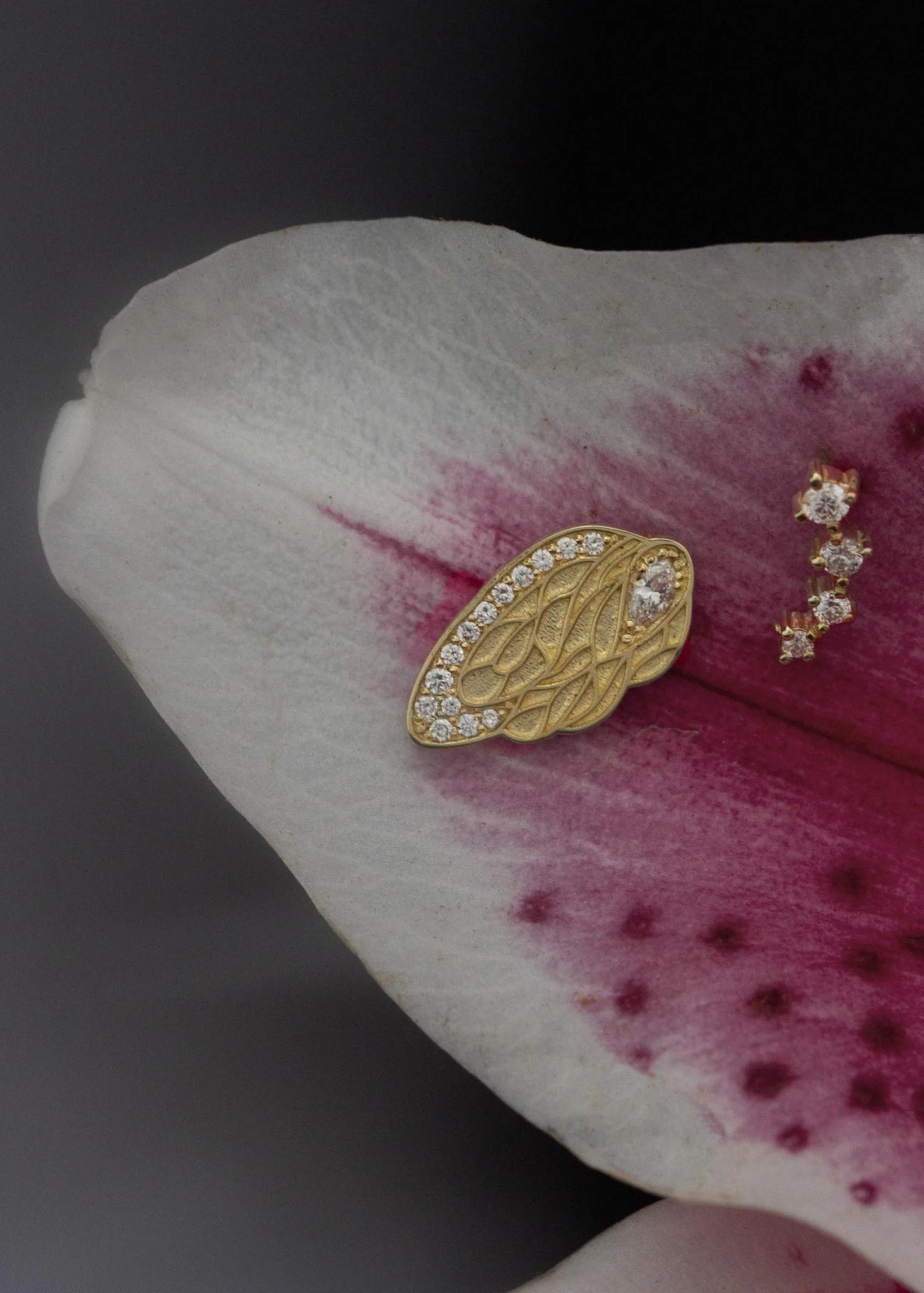 Kinn - Cleo Winged Stud Earring - Image 3