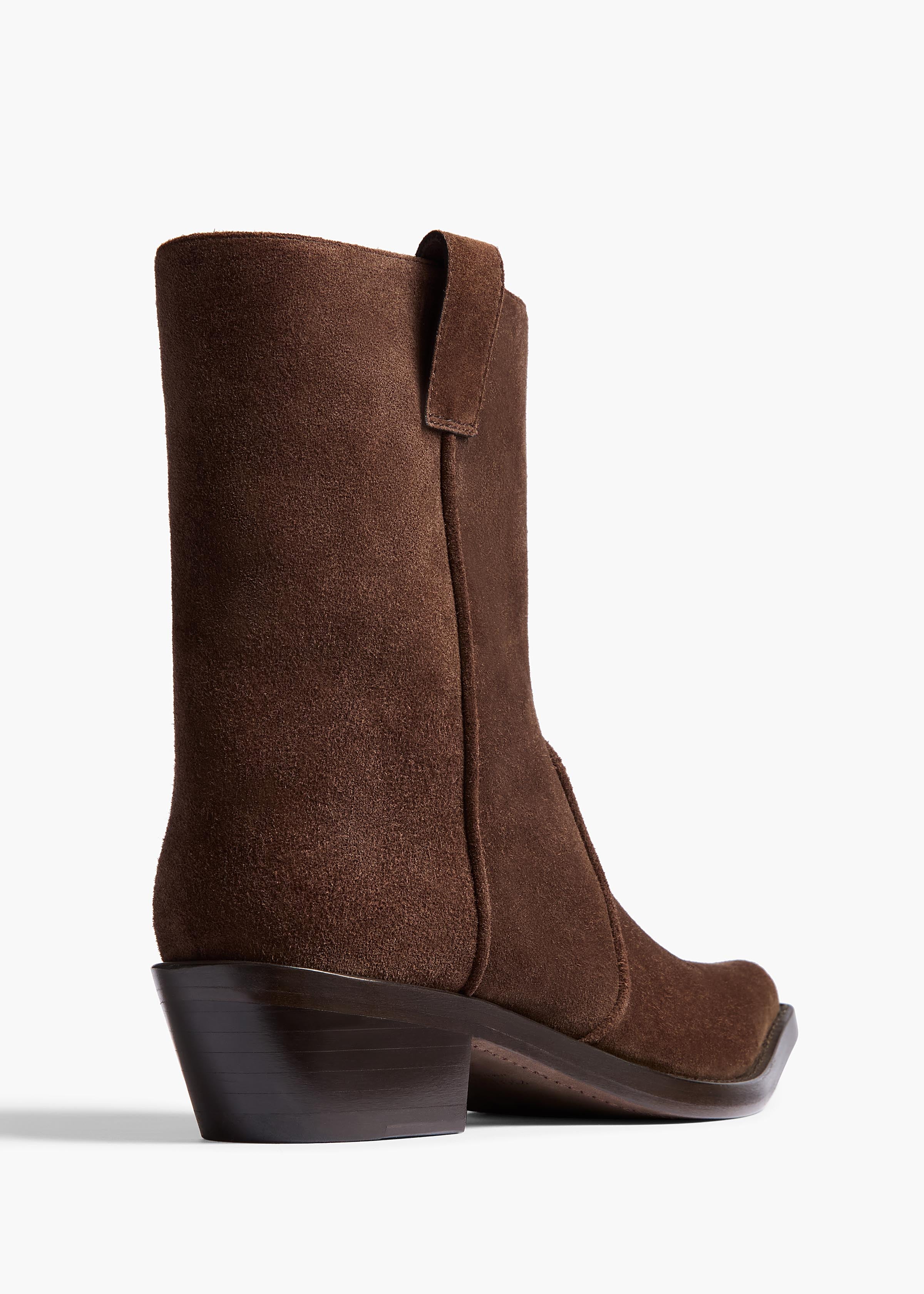 Khaite - Clive Ankle Boot in Ebano Suede - Image 9