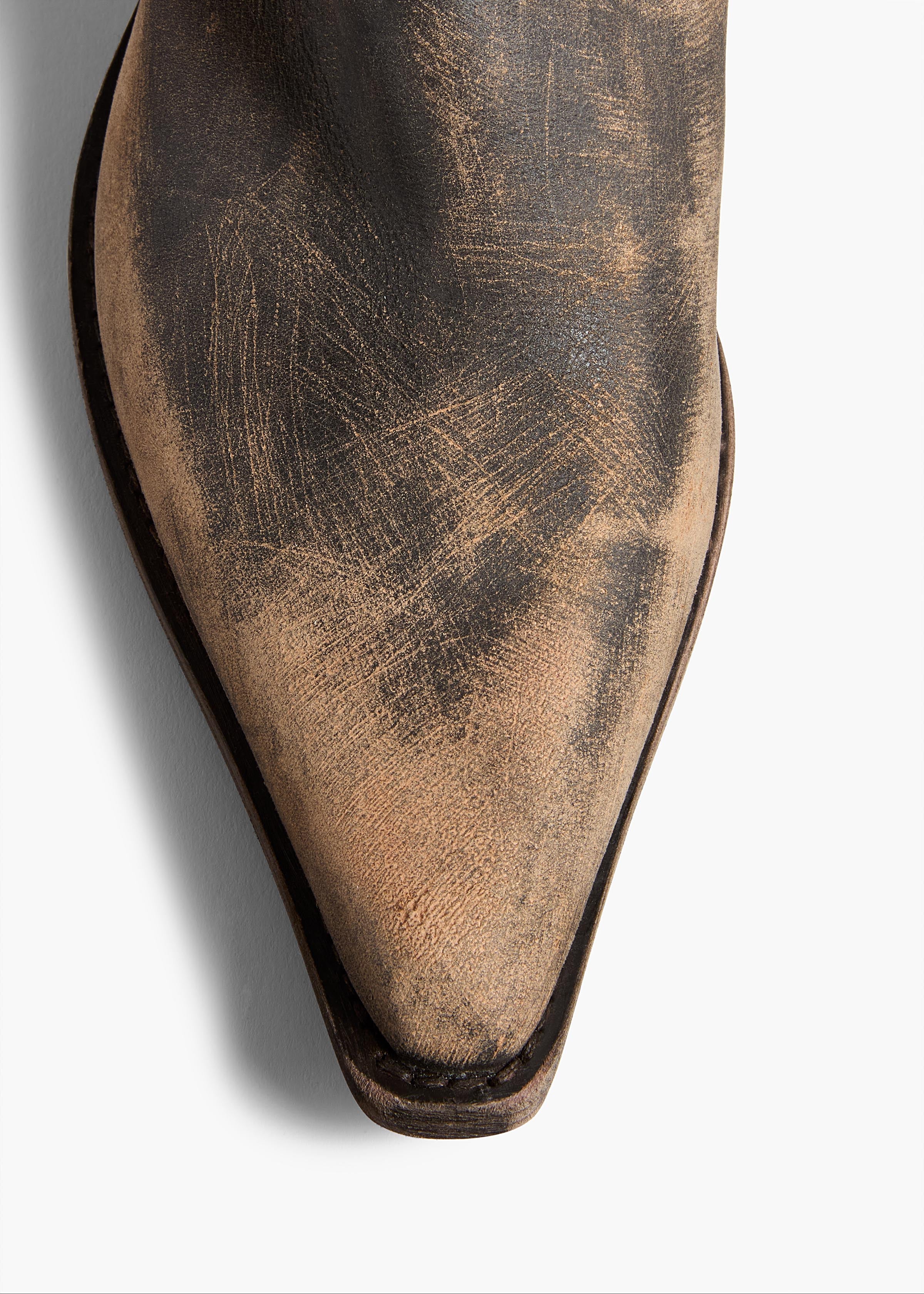 Khaite - Clive Boot in Vintage Black Leather - Image 4