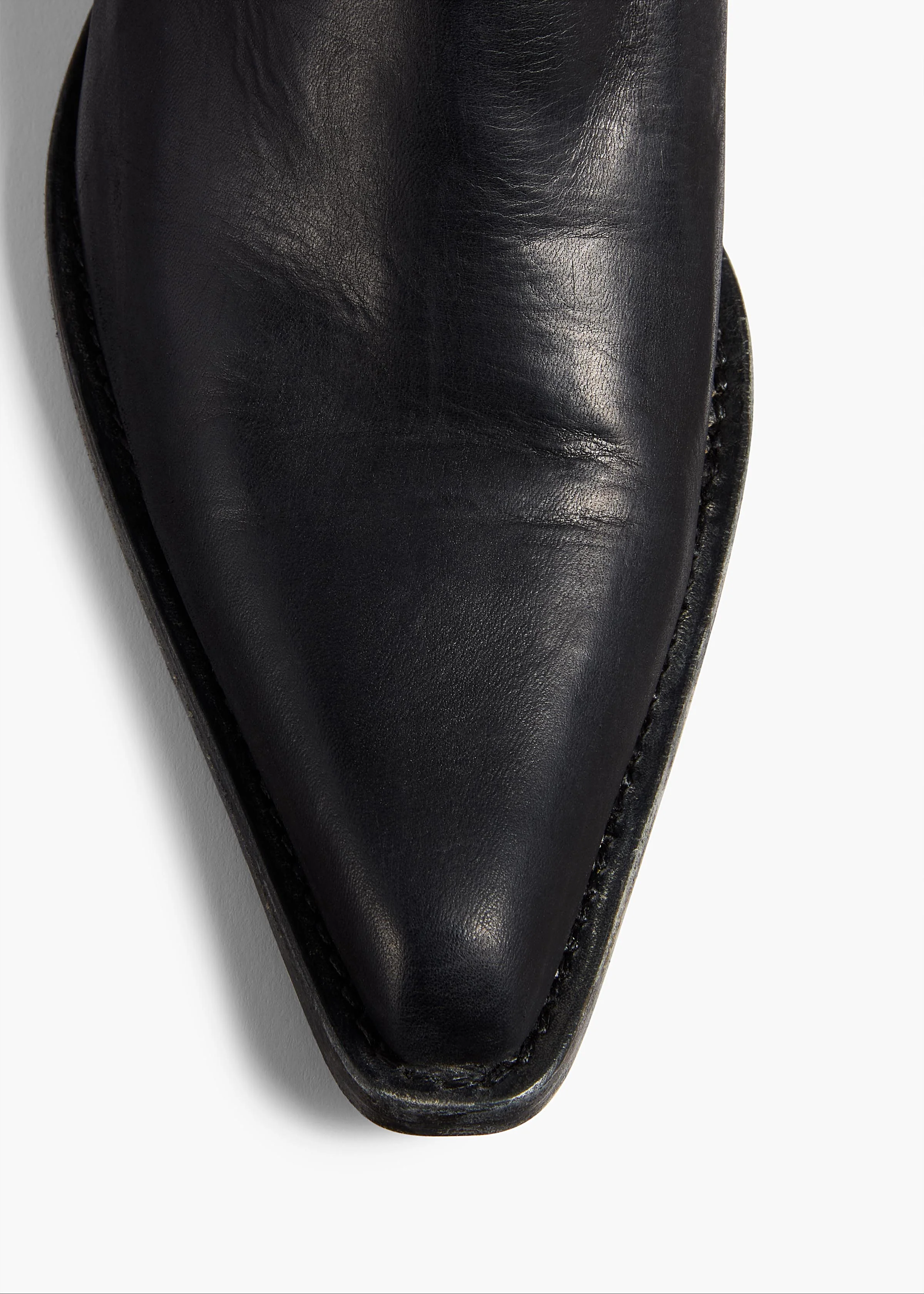 Khaite - Clive Over - the - Knee Flat Boot in Black Leather - Image 10