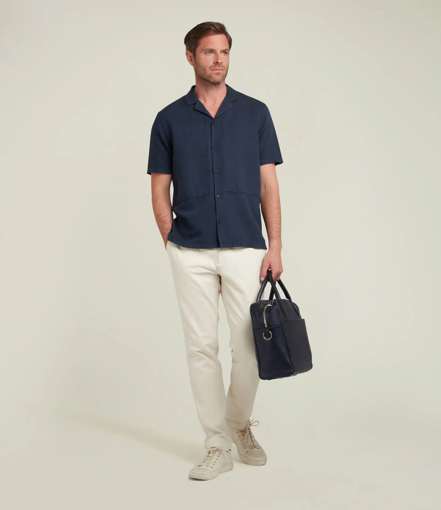 Metier - Closer All Day Briefcase Buffalo Deep Navy - Image 5
