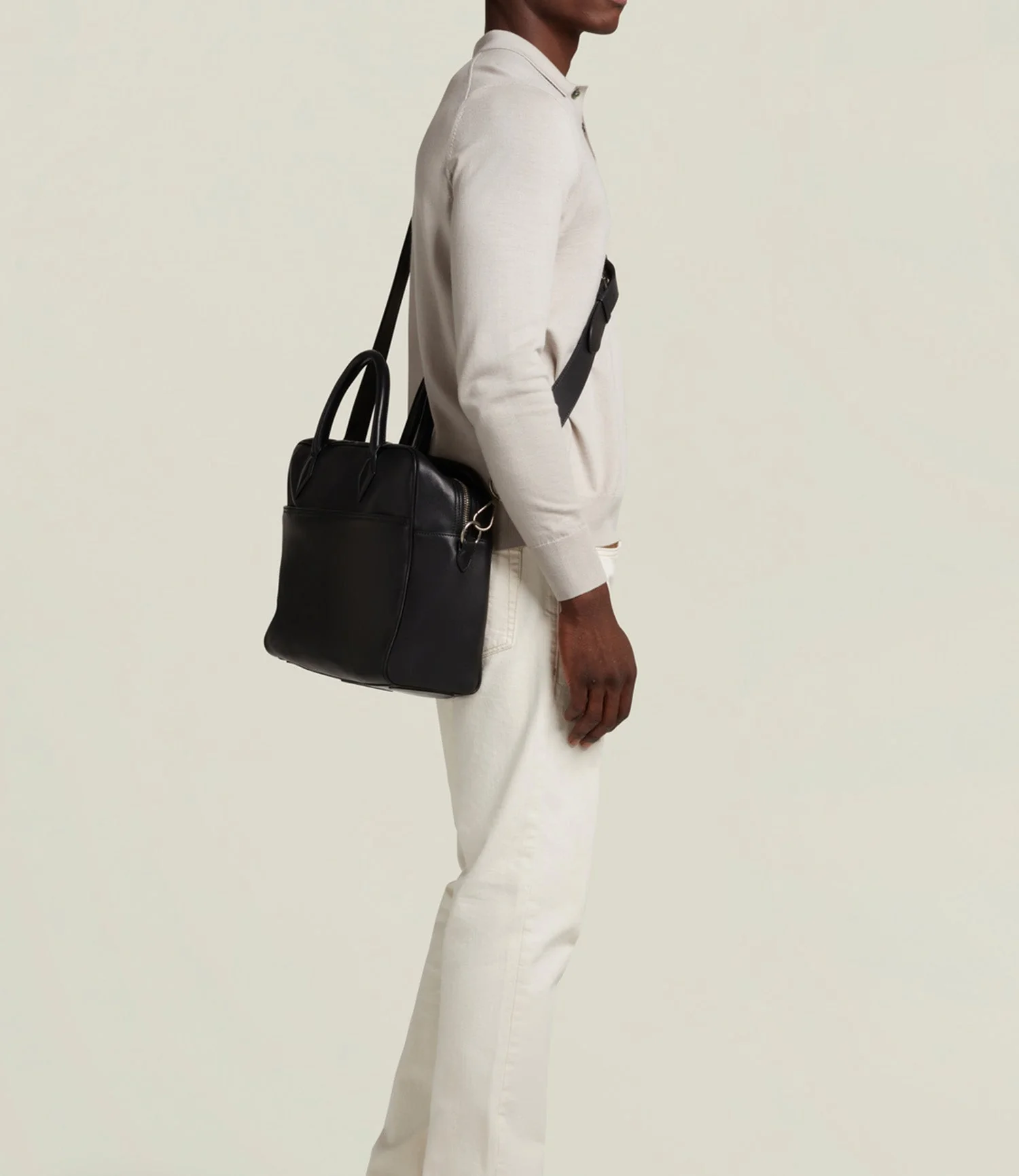 Metier - Closer All Day Briefcase Atelier Calfskin Black - Image 6