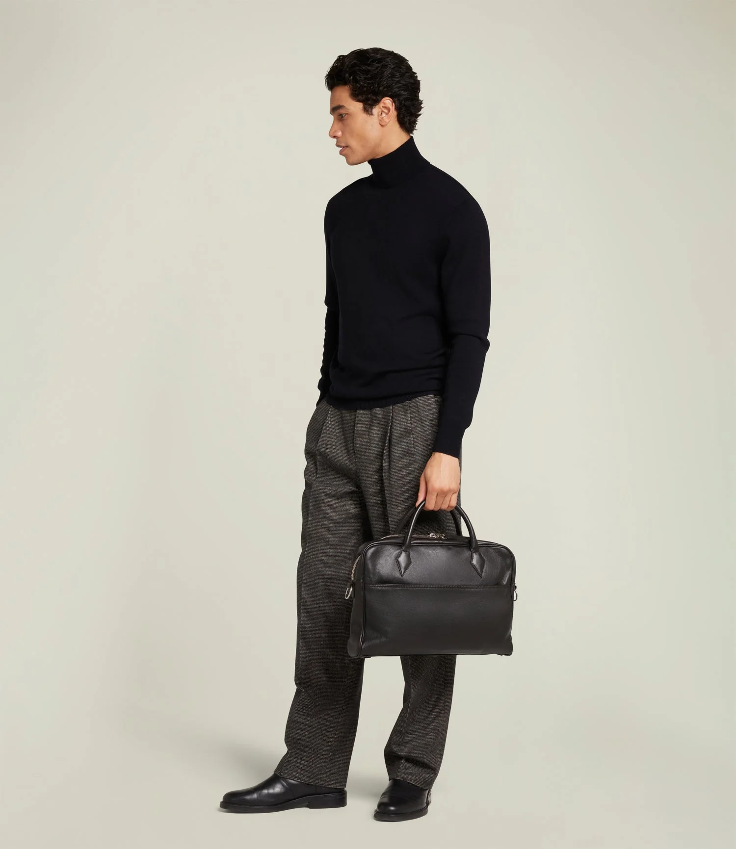 Metier - Closer Slim Briefcase Buffalo Cacao - Image 4