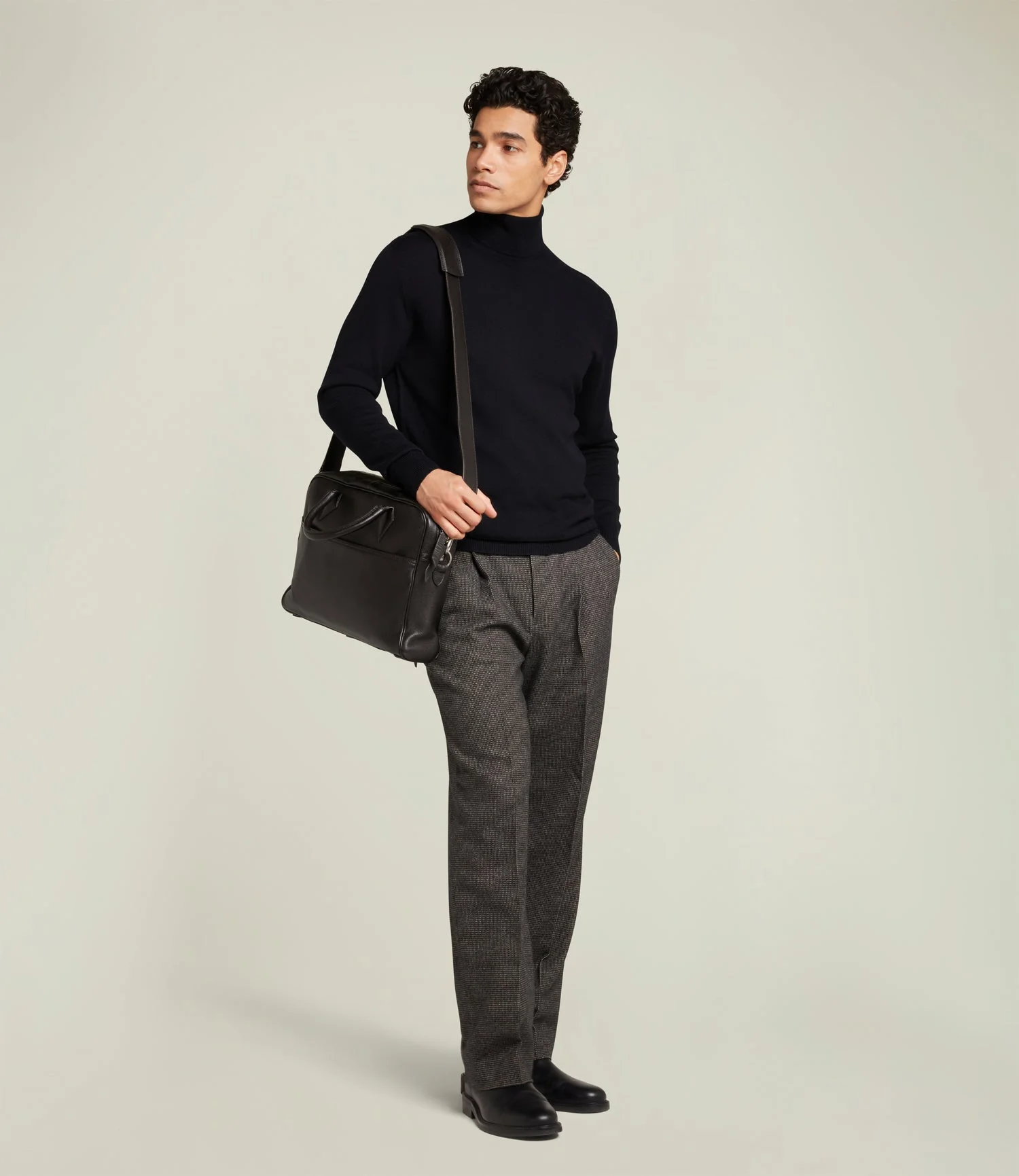 Metier - Closer Slim Briefcase Buffalo Cacao - Image 5