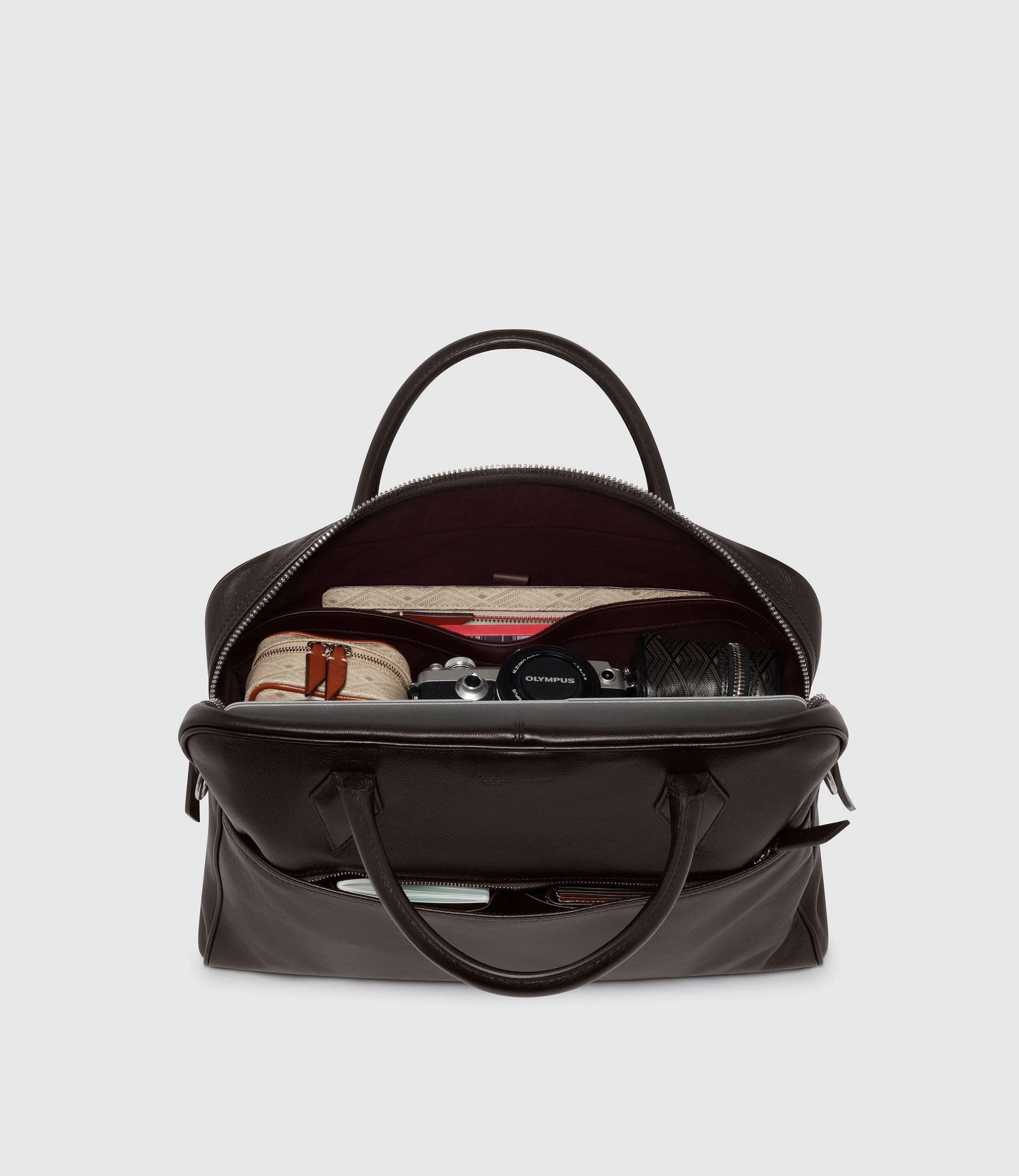 Metier - Closer Slim Briefcase Buffalo Cacao - Image 6