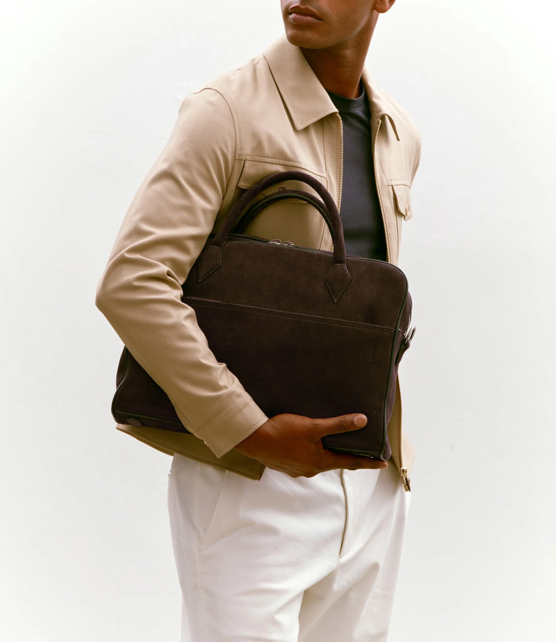 Metier - Closer Slim Suede Chocolate - Image 2