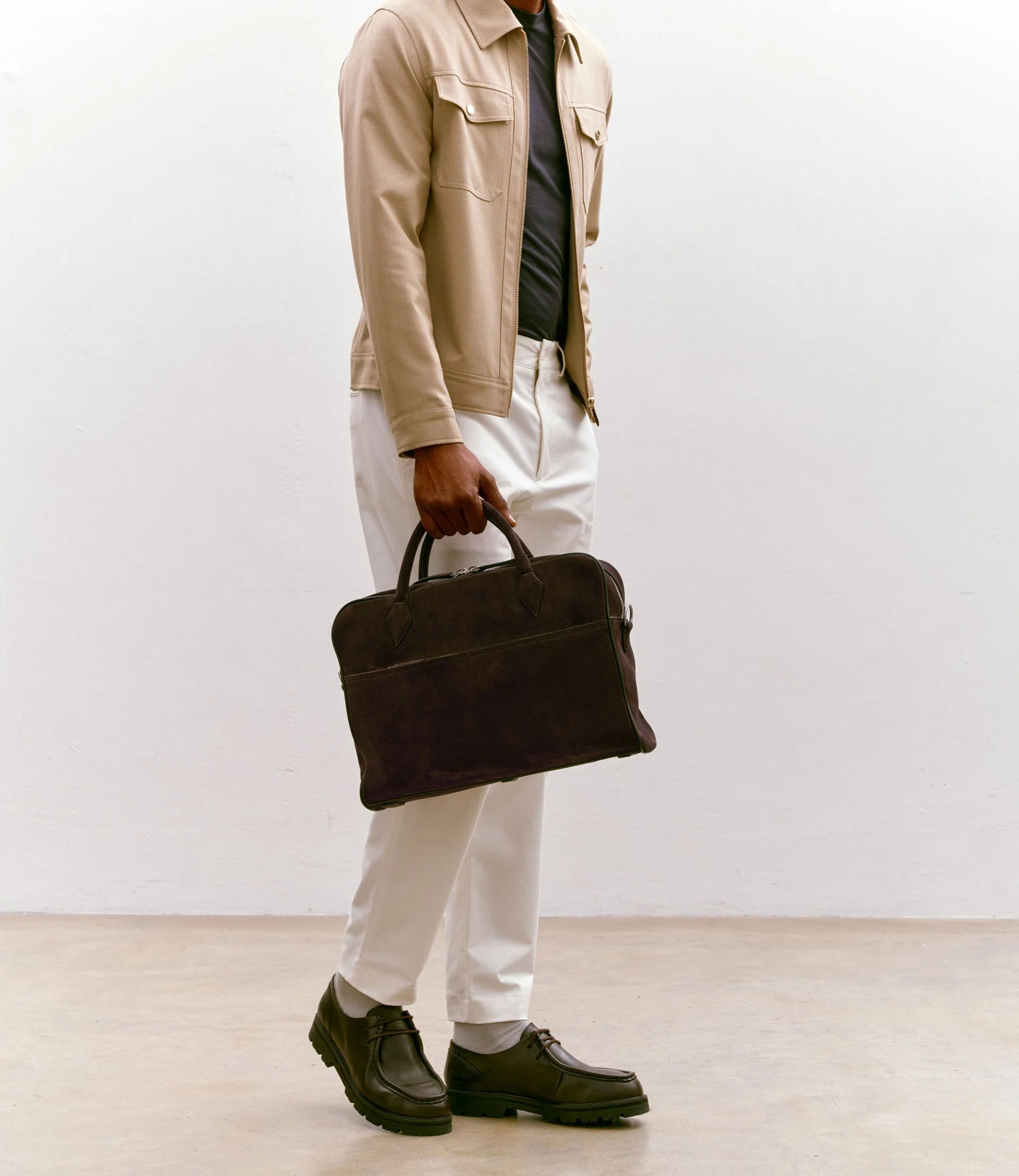 Metier - Closer Slim Suede Chocolate - Image 6