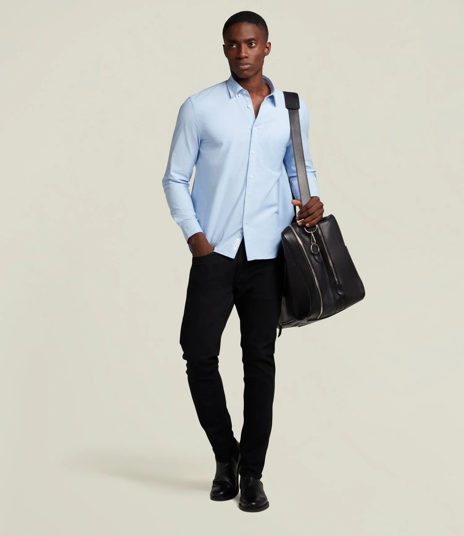 Metier - Closer Weekend Bag Atelier Calfskin Black - Image 6