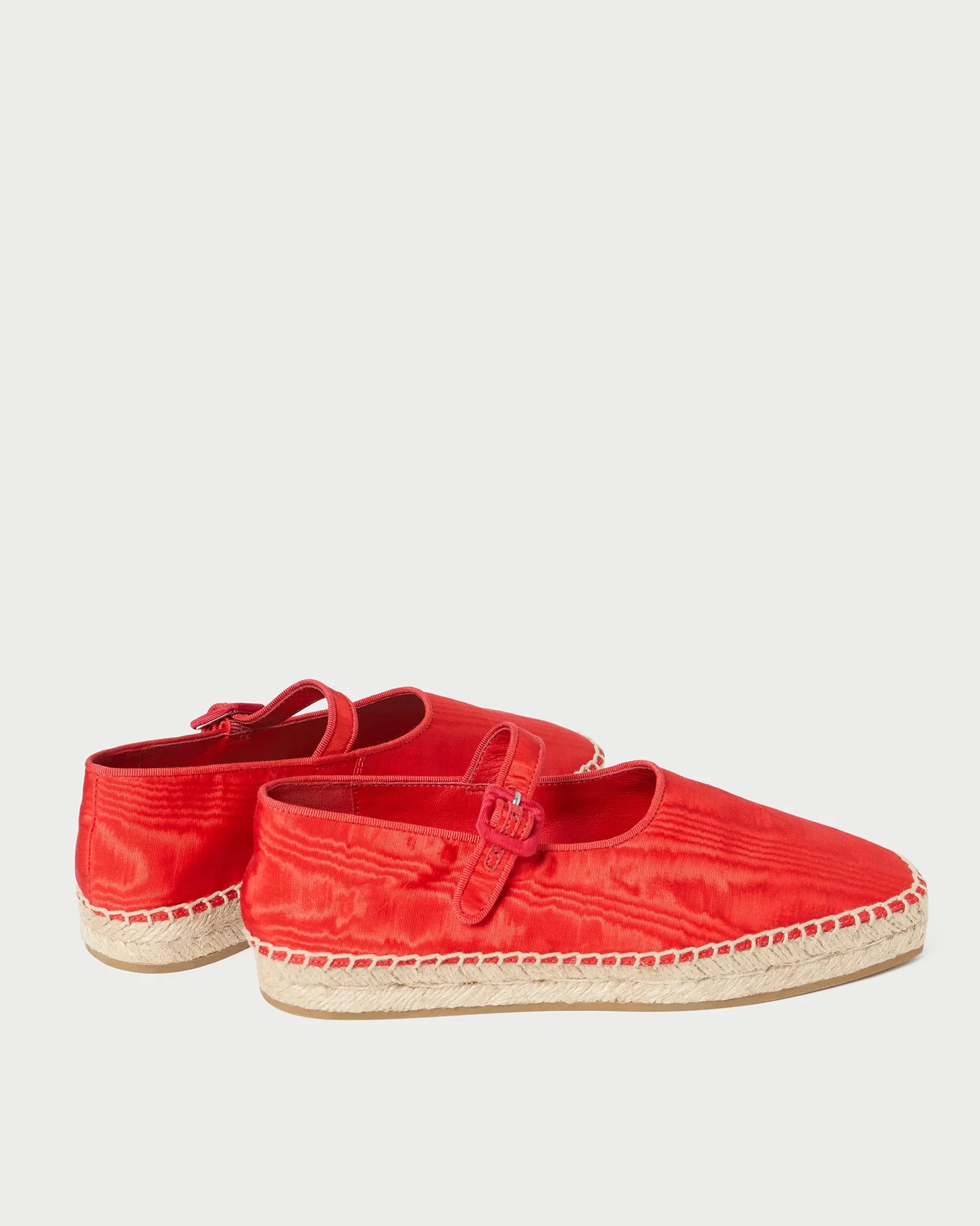 Loeffler Randall - Clover Red Moiré Espadrille - Image 5